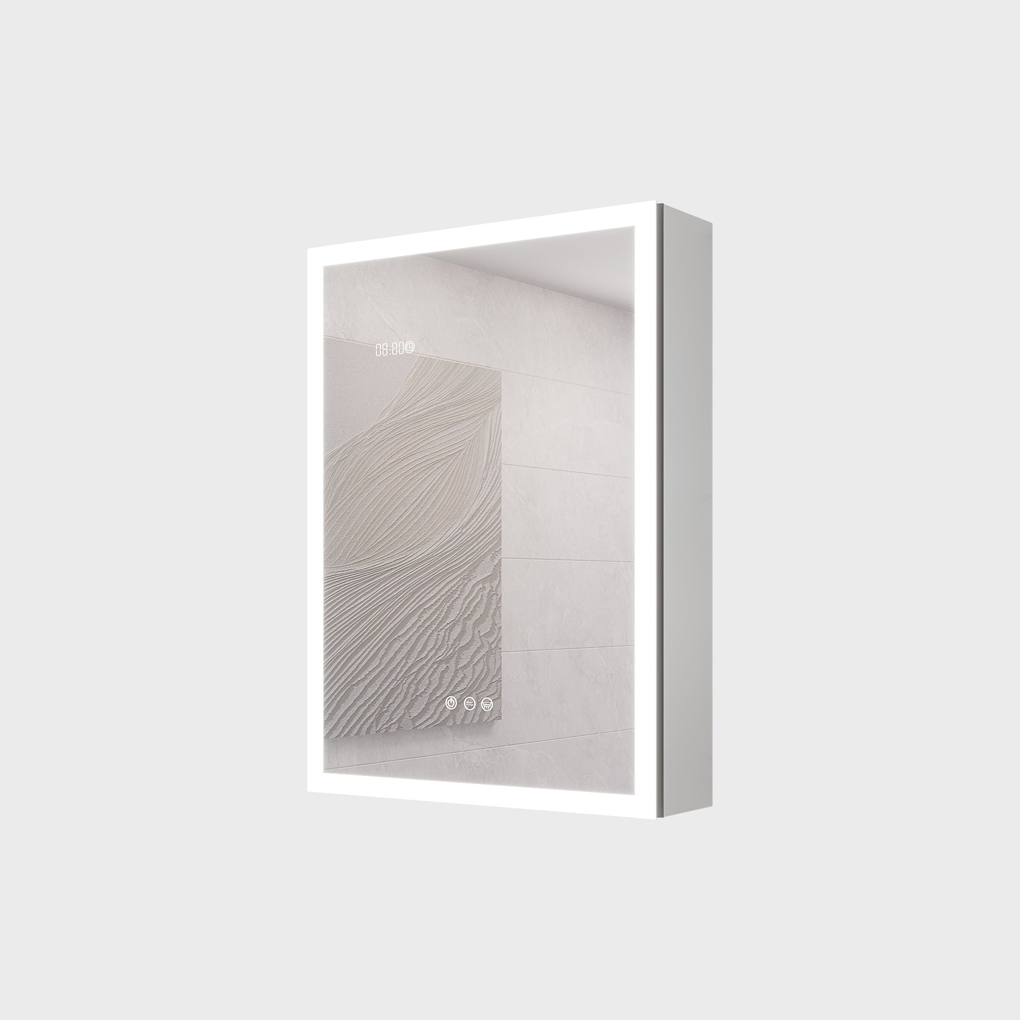 Bathroom Medicine Cabinet With Lights, LED Medicine Cabinet With Mirror, Lighted Medicine Cabinet With Defogger