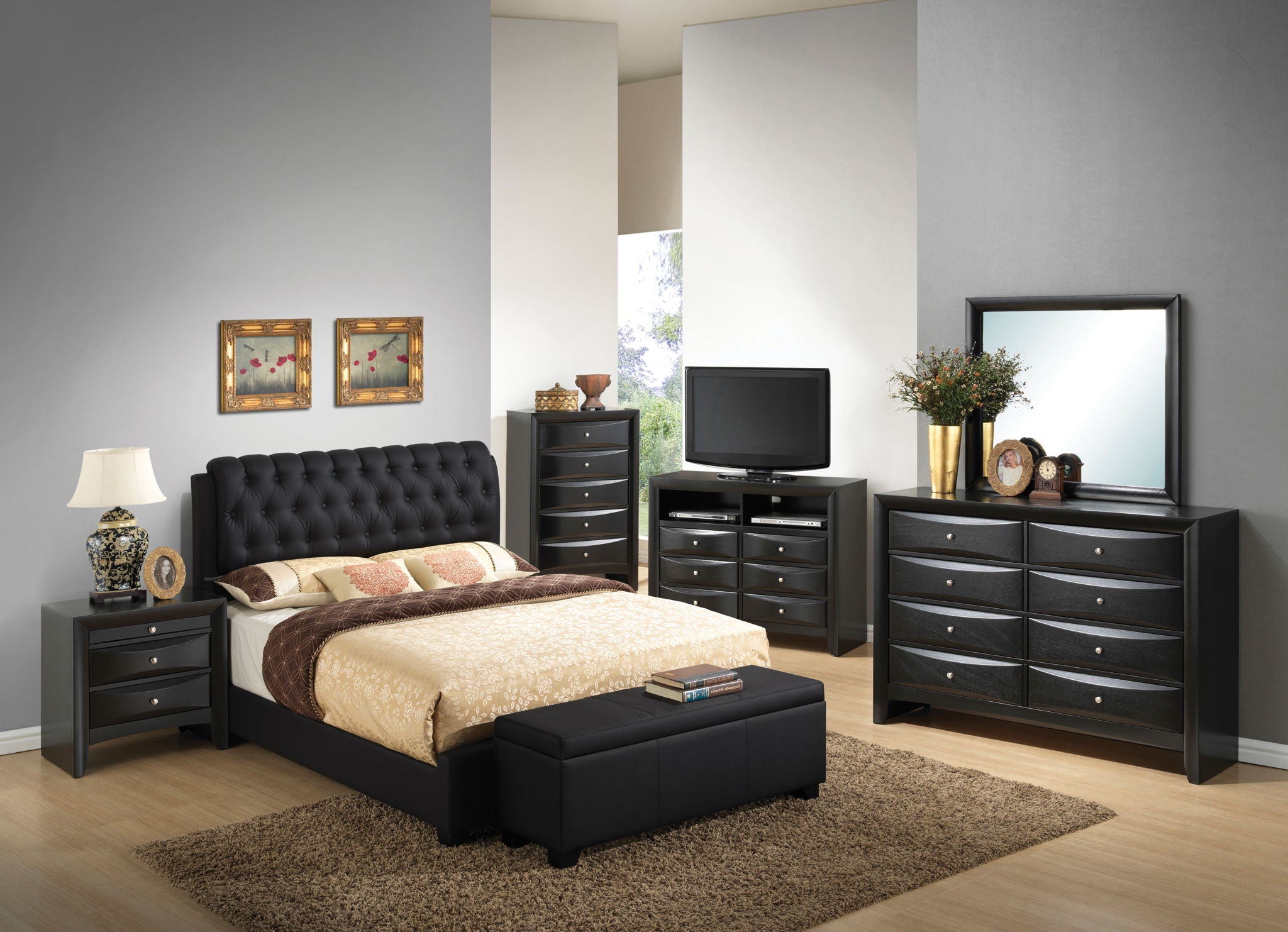 Tufted Upholstered Bed