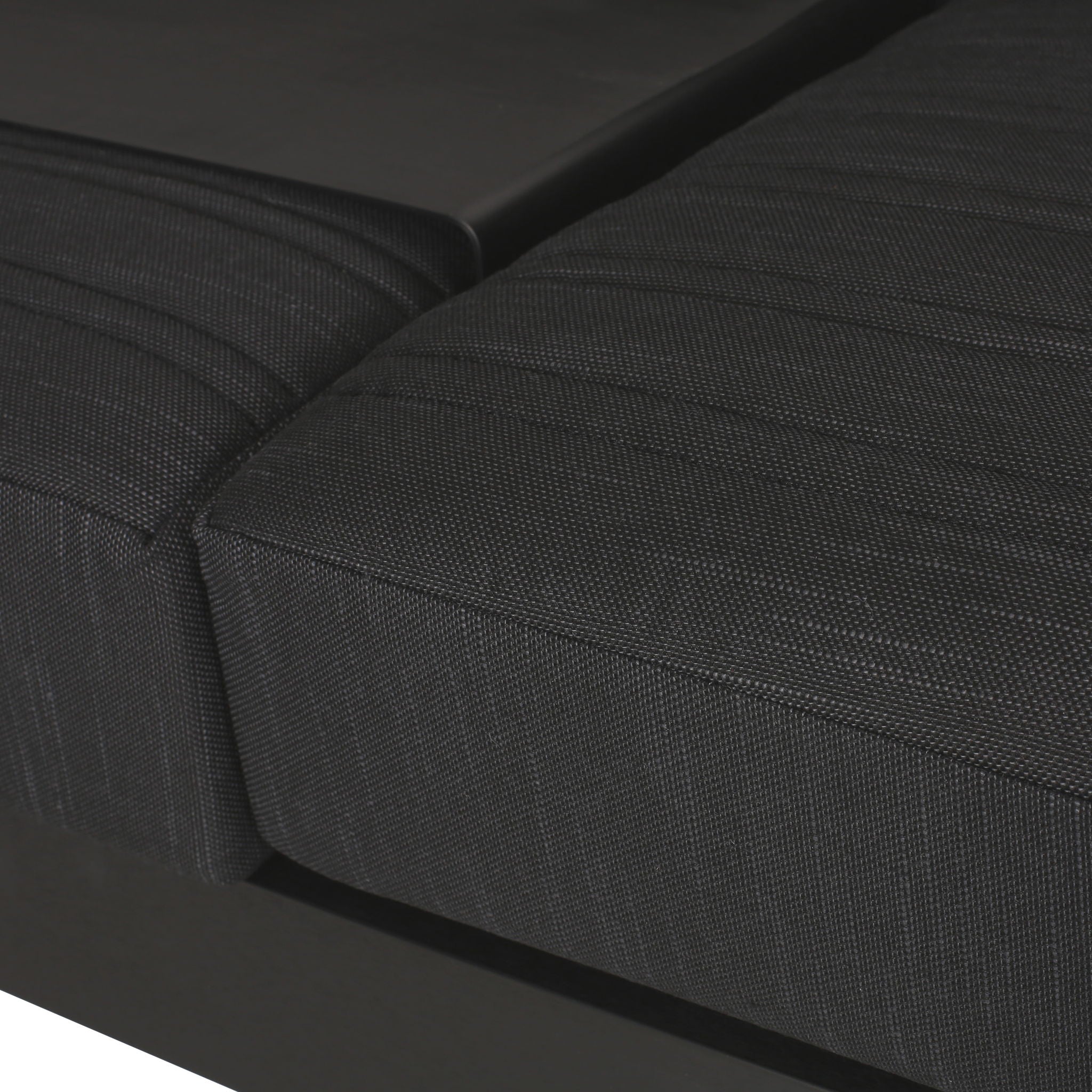 Giovanna - 3 Seater Sofa With Aluminum Frame And Water Repellence Cushions - Black