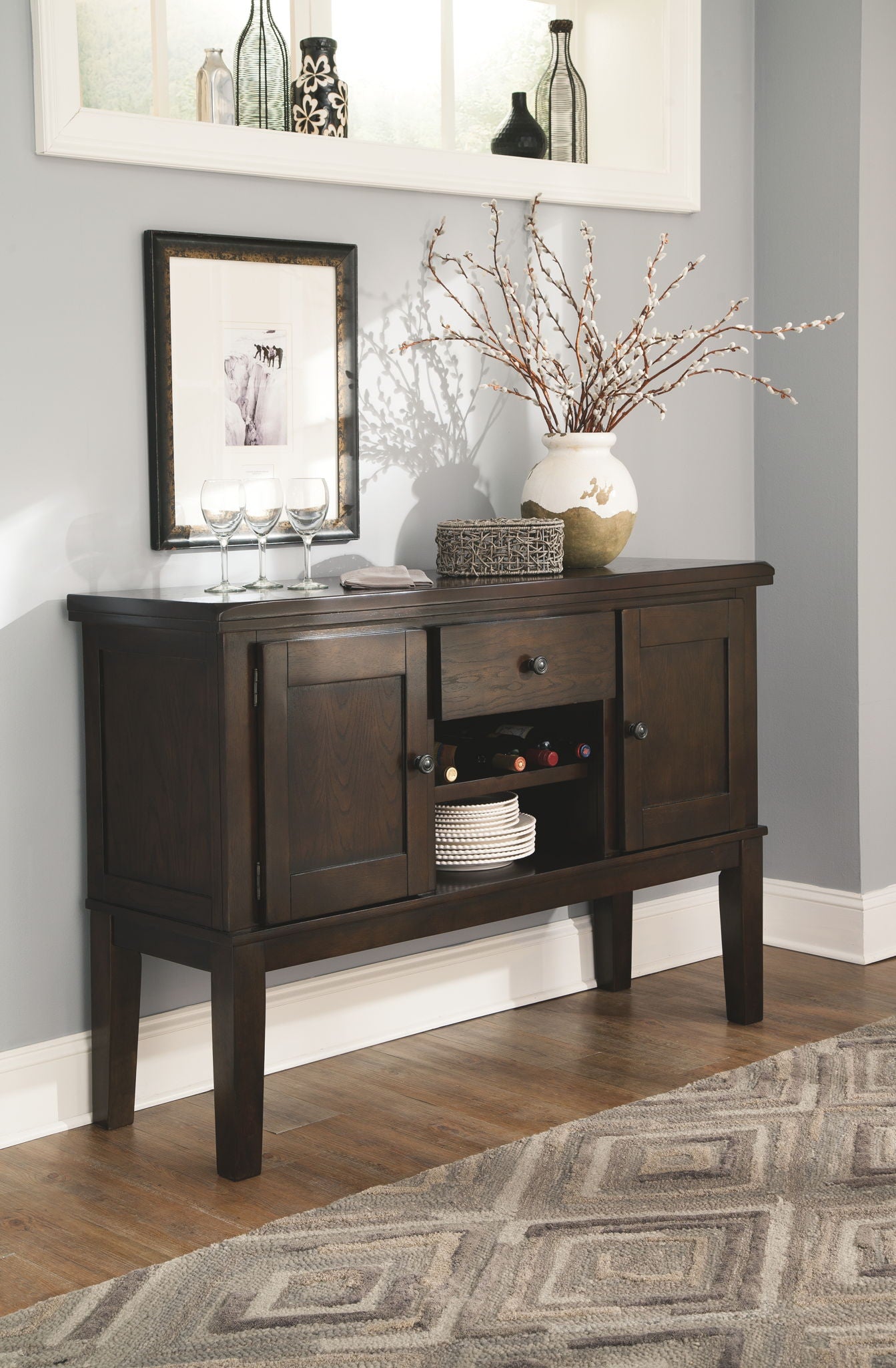 Haddigan - Dining Room Server - Dark Brown