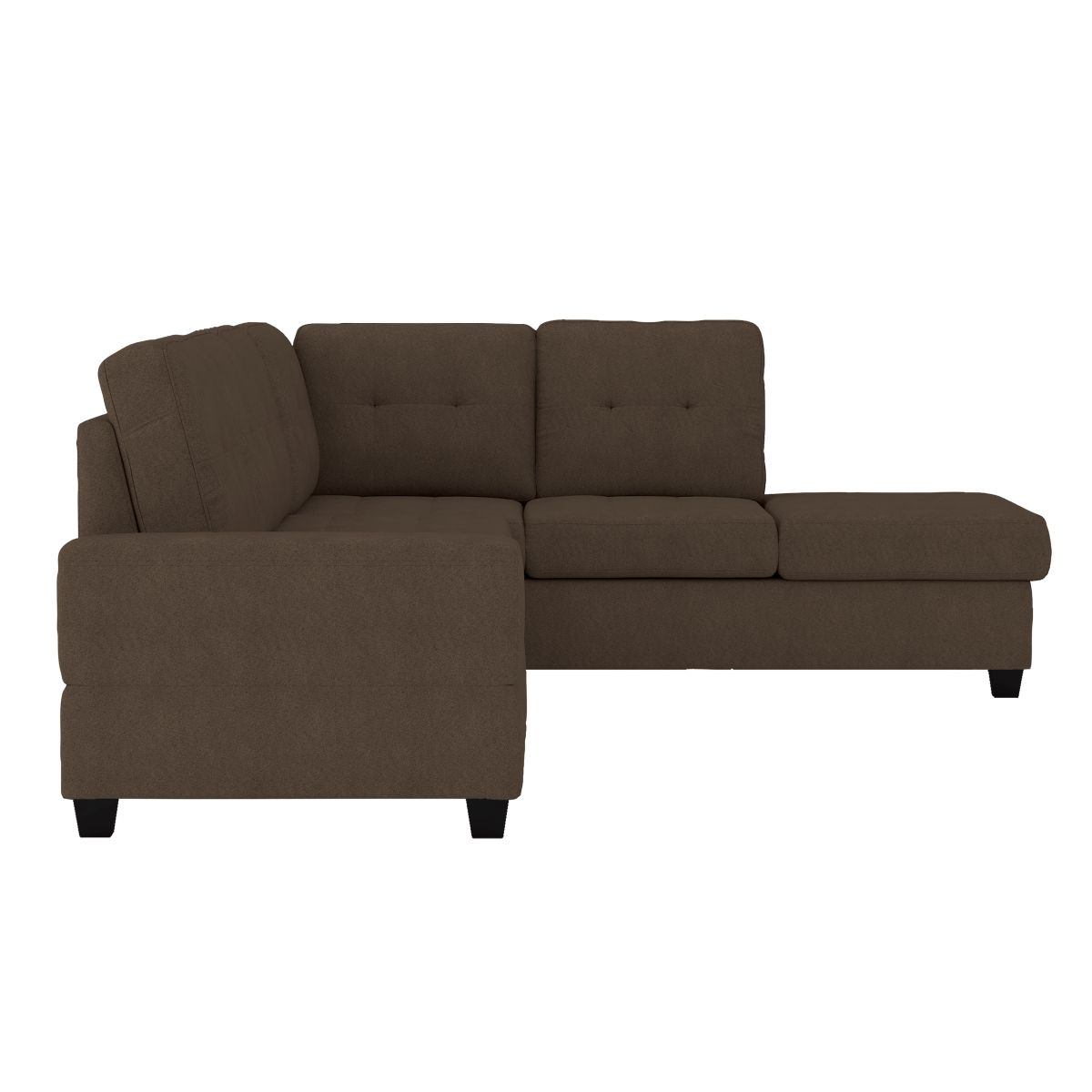 Maston - 3 Piece Reversible Sectional With Drop-Down Cup Holders And Storage Ottoman