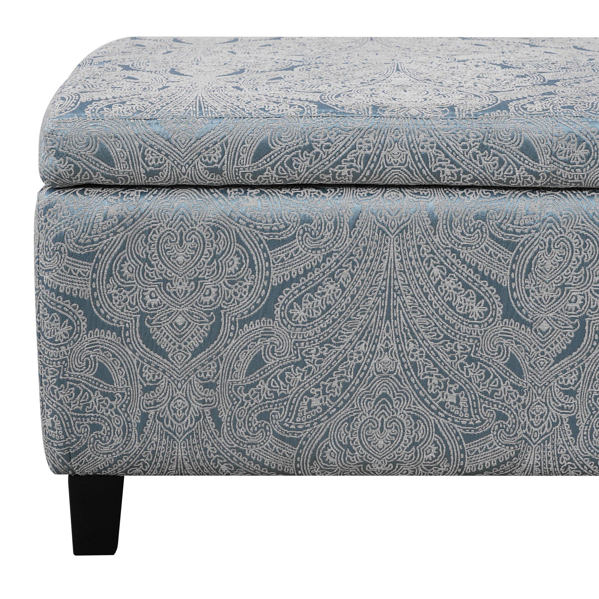 Indoor Storage Ottoman Bench With Hidden Storage - Pattern