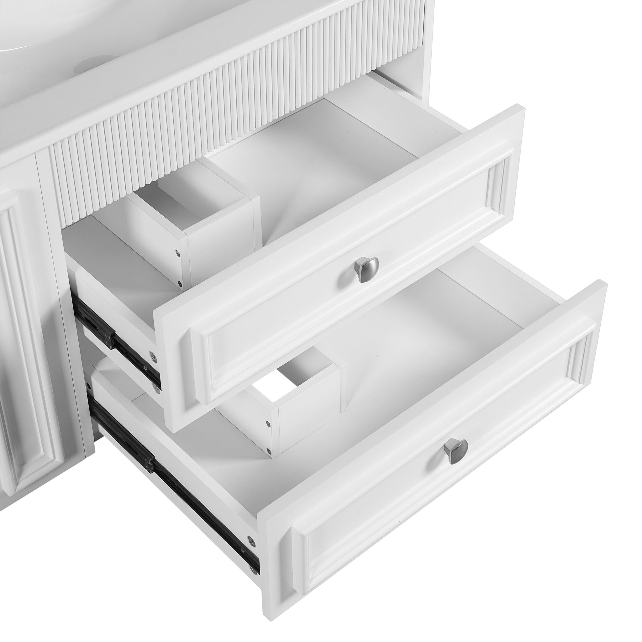 Wall Mounted Bathroom Vanity With 2 Drawers, Sink, Floating Storage Unit