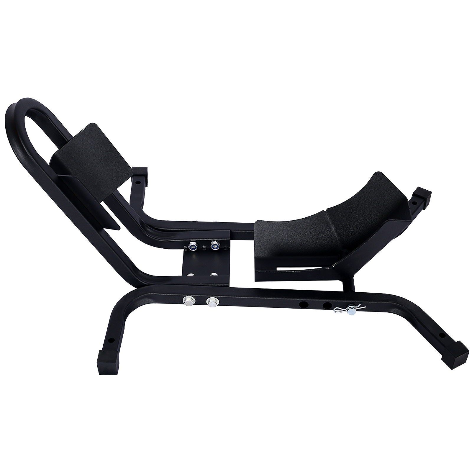Heavy Duty Motorcycle Front Tire Chock For 17" 21" Wheels Stand 1200 Lbs Capacity - Black