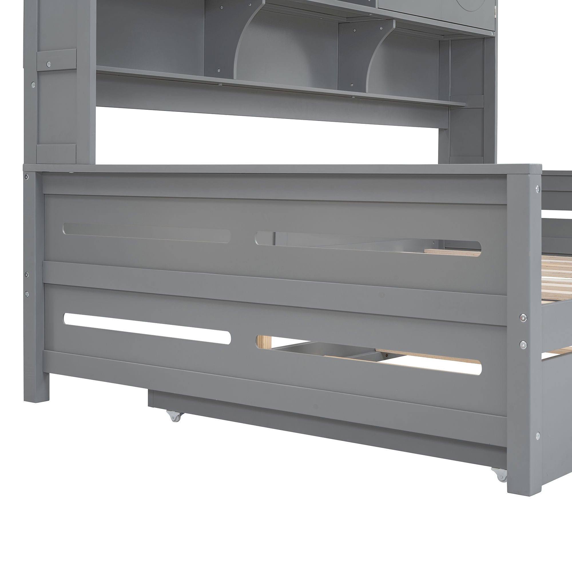 Daybed & All-In-One Cabinet And Shelf