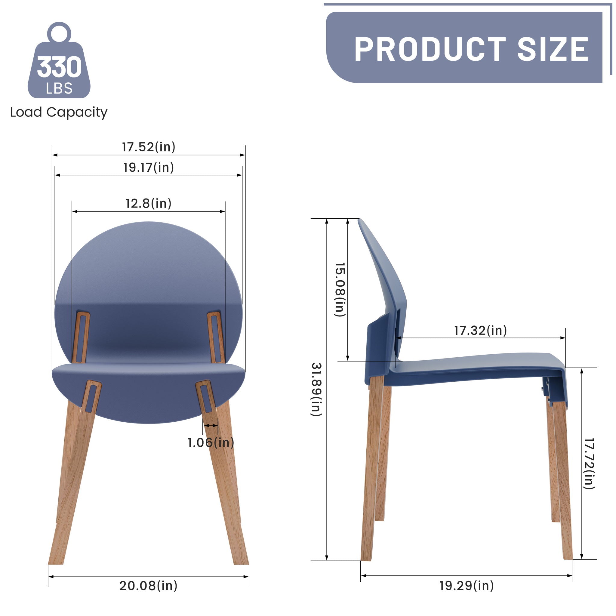 4 Piece Set Of Single Chairs With A Folding Square Table