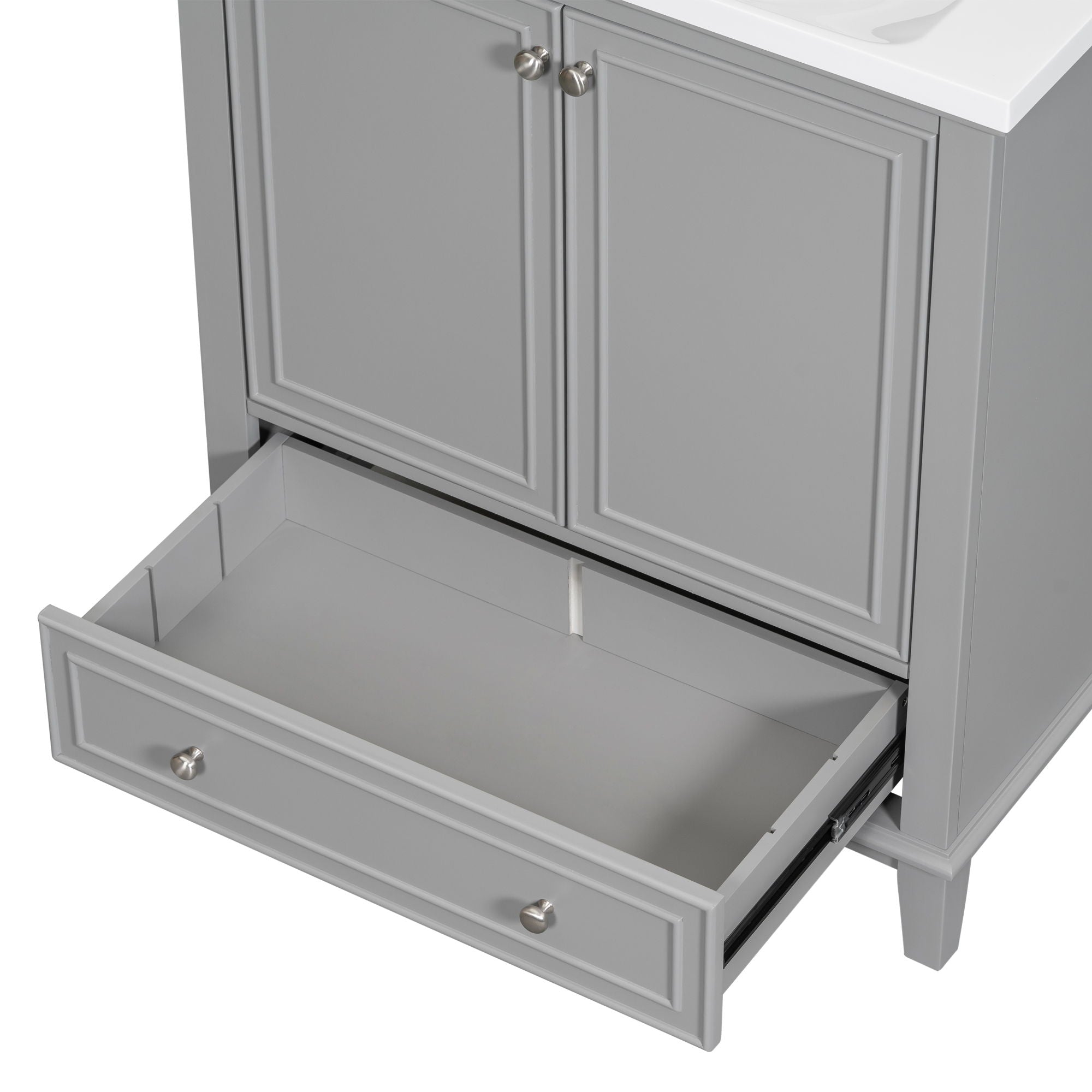 Modern Bathroom Vanity Base Only With Doors And Drawer
