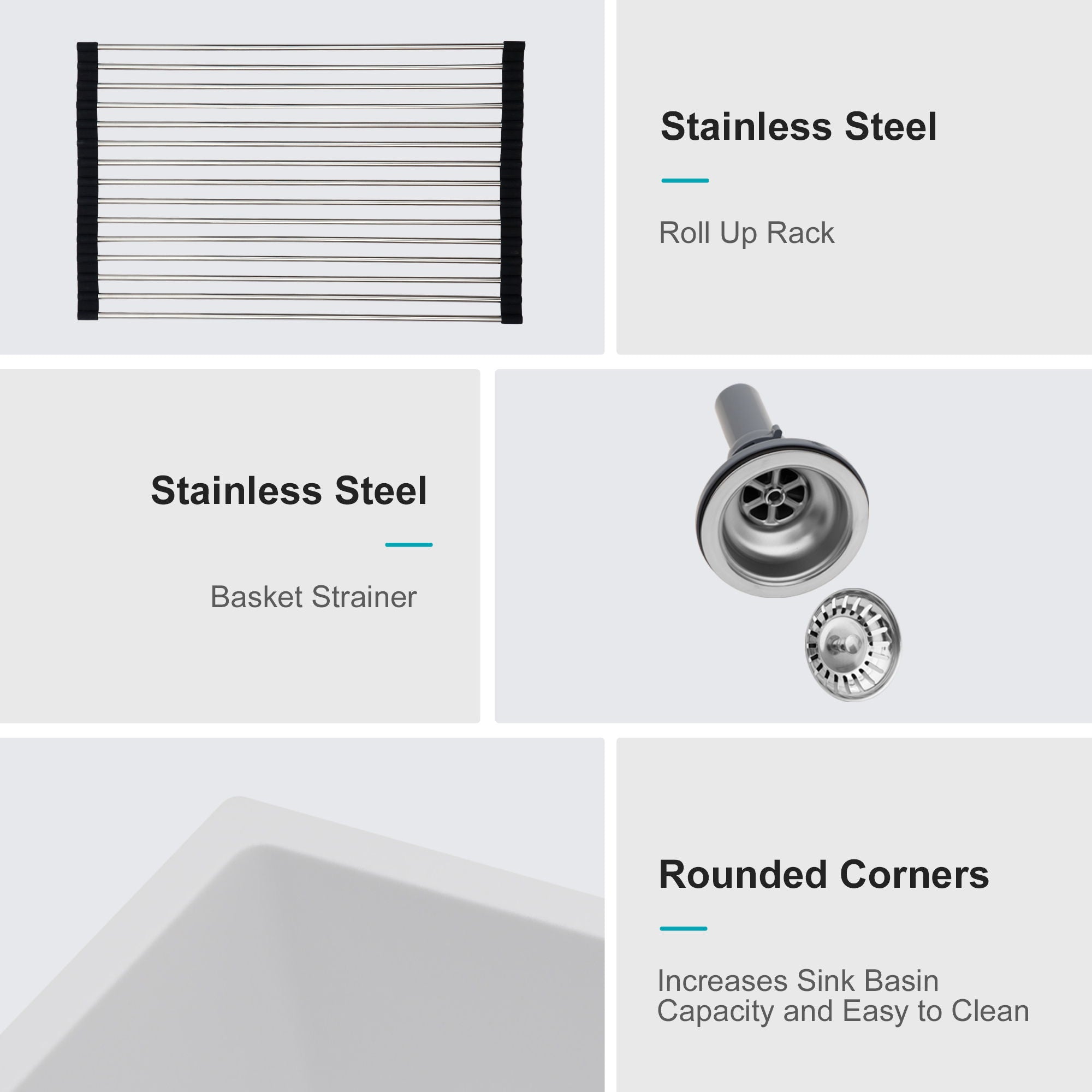 Granite Composite Double Bowl Undermount Kitchen Sink