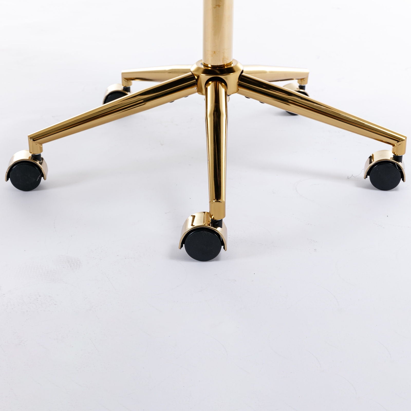 Office Chair, Artificial Rabbit Hair Home Office Chair With Metal Base, Adjustable Desk Chair Swivel Office Chair, Vanity Chair