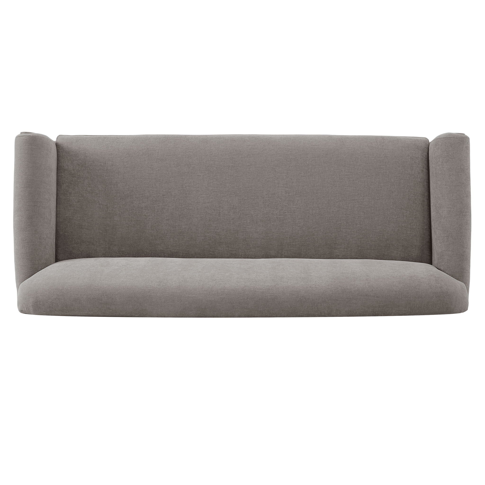Loveseat Sofa With Rolled Arm For Living Room - Brown