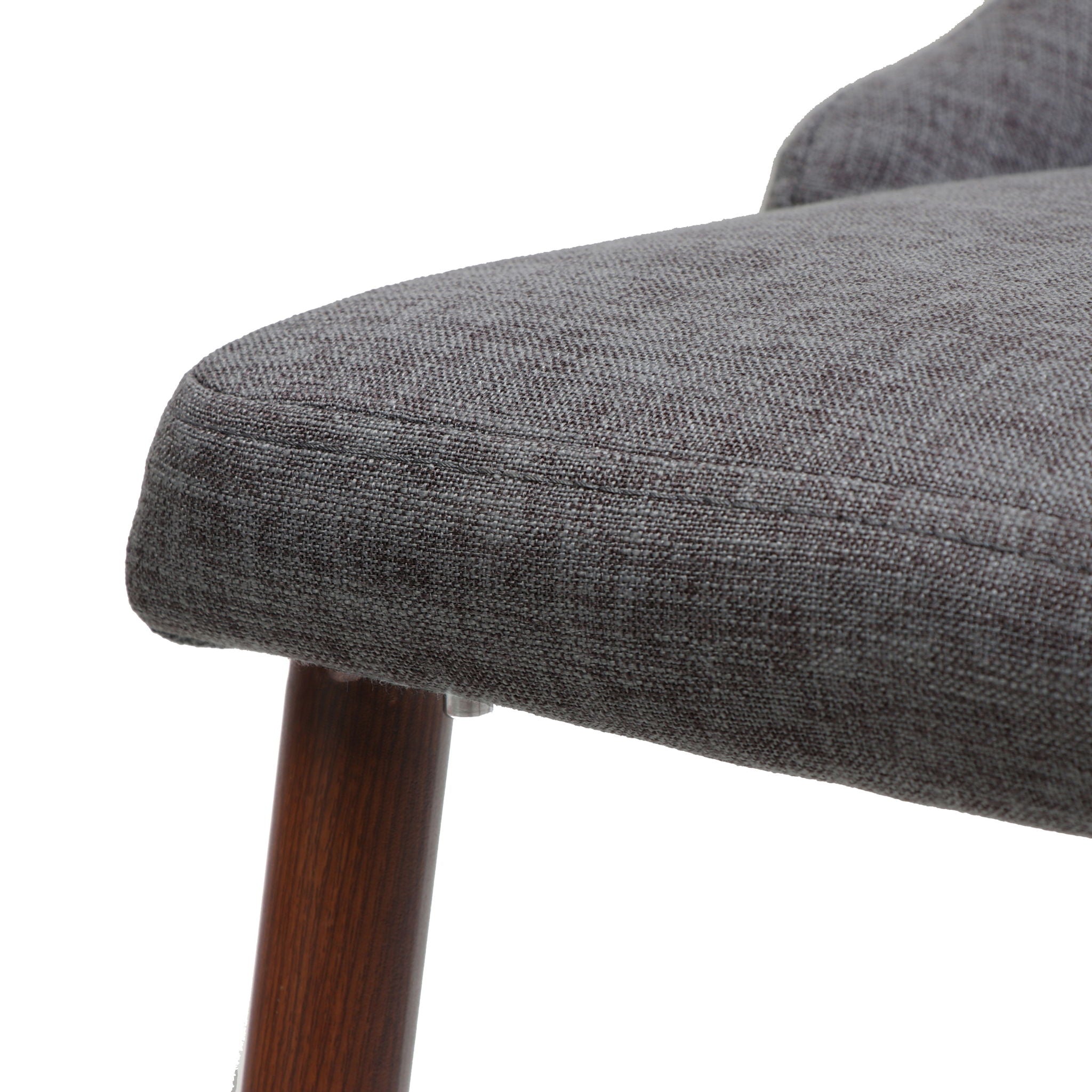 Mid Century Modern Fabric Armless Dining Chair
