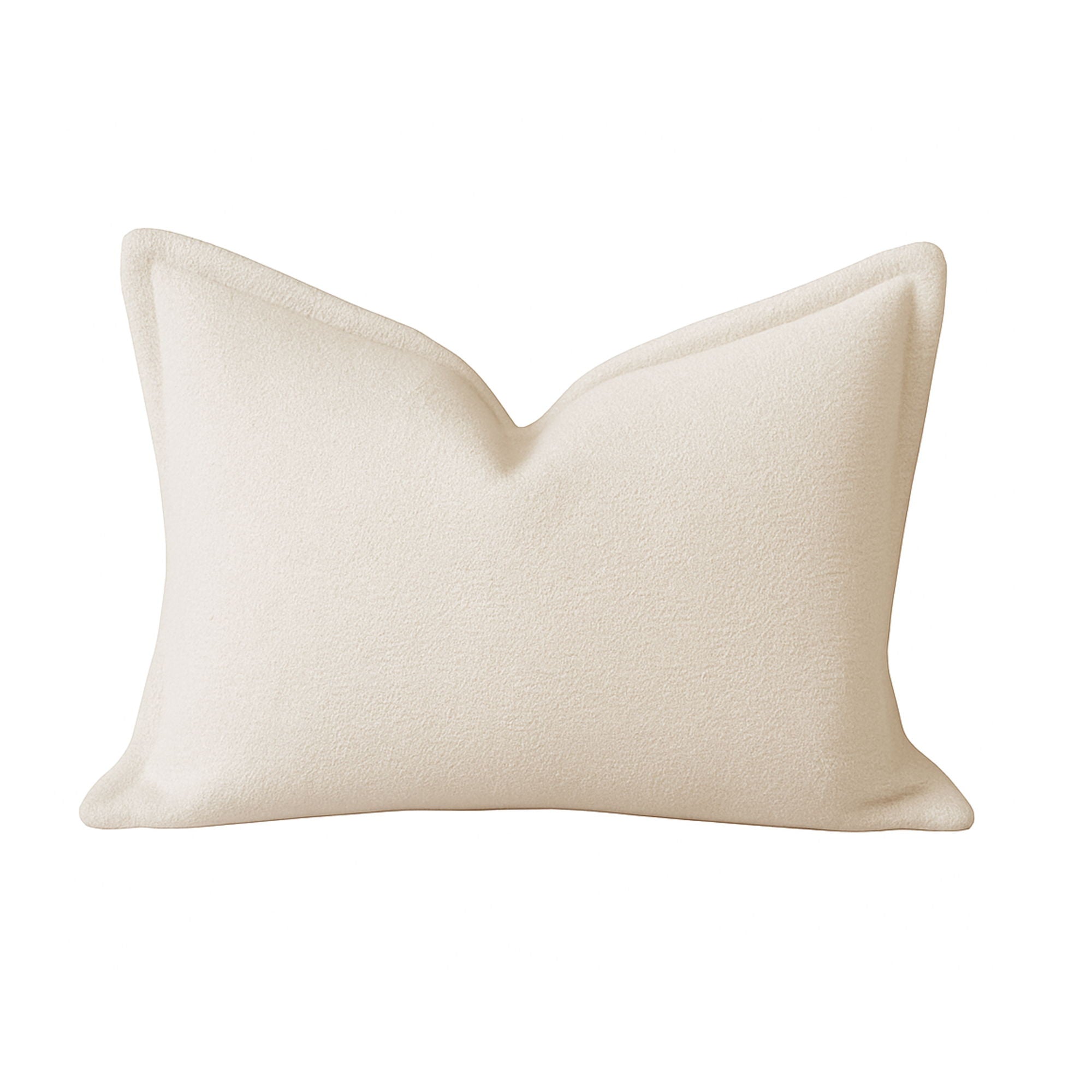 Homey Cozy - Comfort Textured Throw Pillow - Ivory