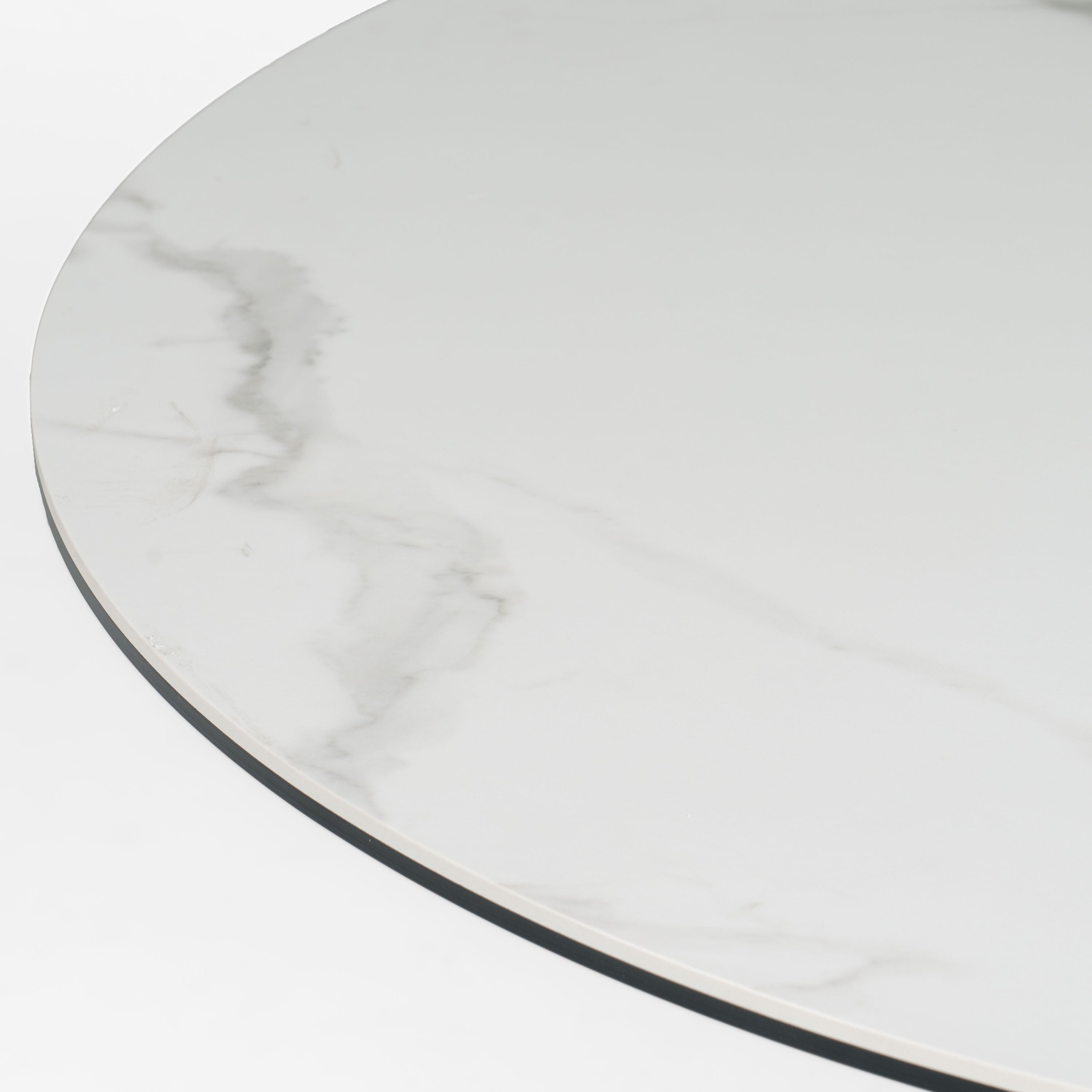 Modrest Edith - Modern Round White Ceramic Dining Table