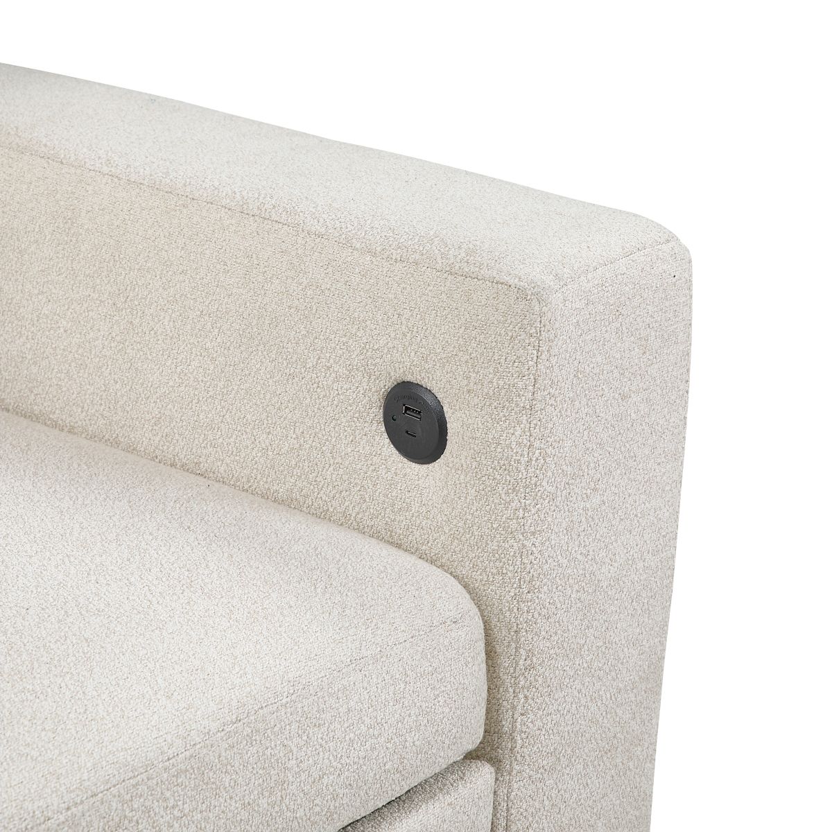 Robinson - Loveseat With Pull-Out Bed, Shelves And Charging Ports