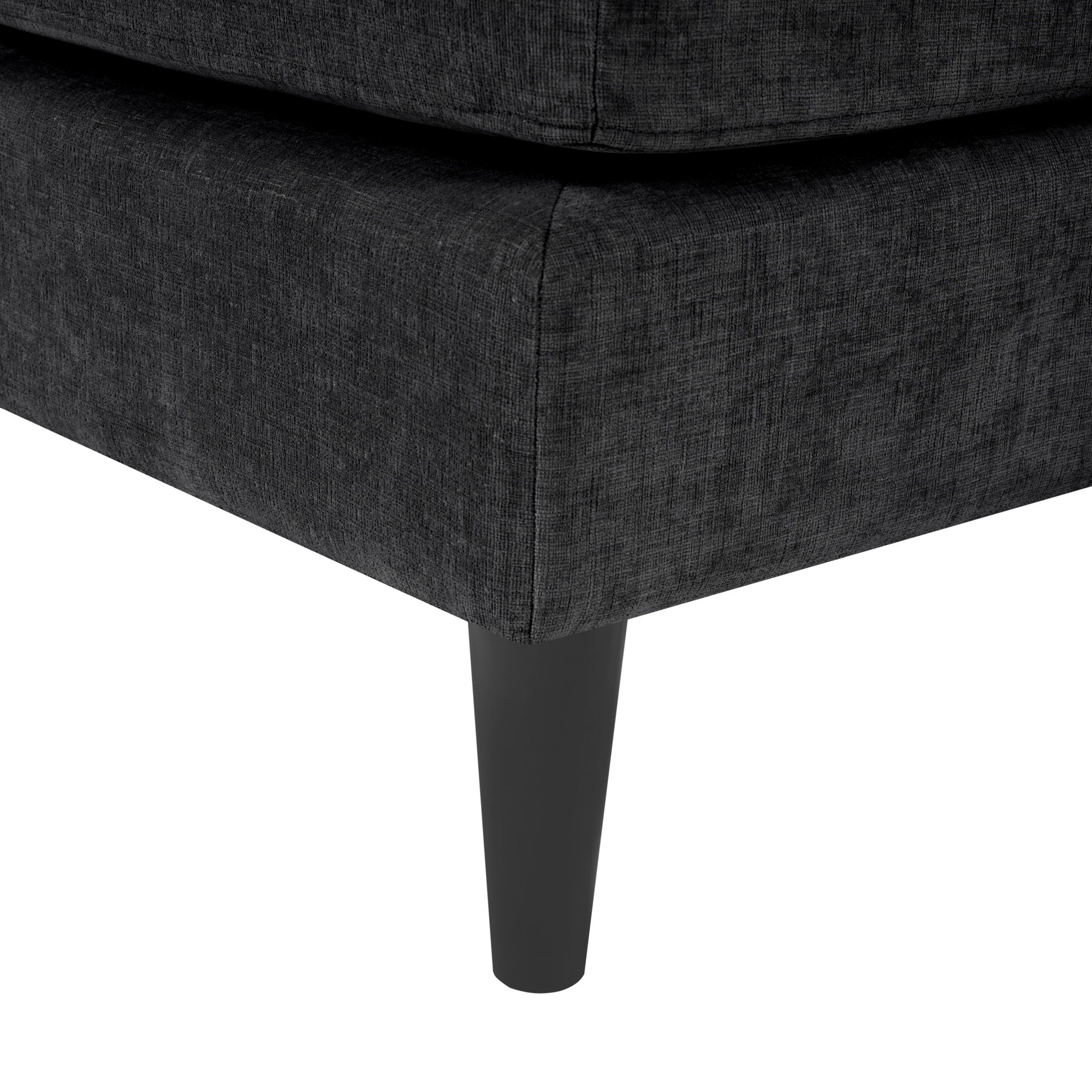 Chaise Lounge Sofa Bed With Dual Layer Armrests For Living Room