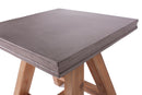 Modrest Civic Modern Concrete & Acacia End Table
