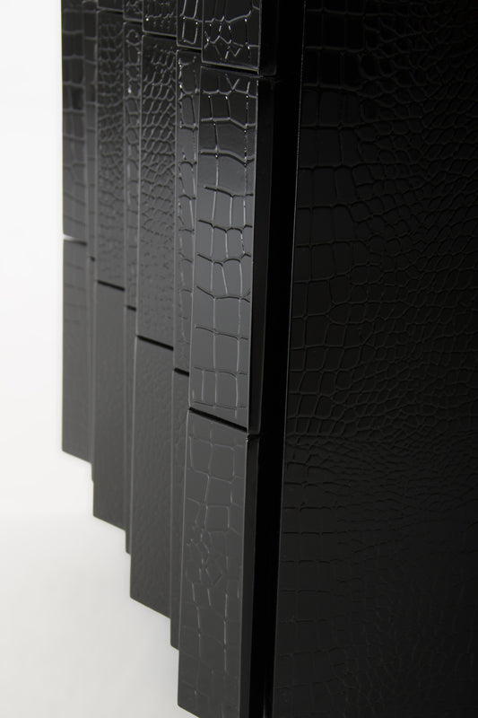 A&X Emphasis Black Crocodile Chest