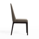 Modrest Encino - Modern Taupe & Timber Chocolate Dining Chair (Set of 2)