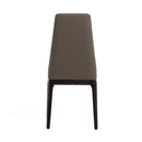 Modrest Encino - Modern Taupe & Timber Chocolate Dining Chair (Set of 2)