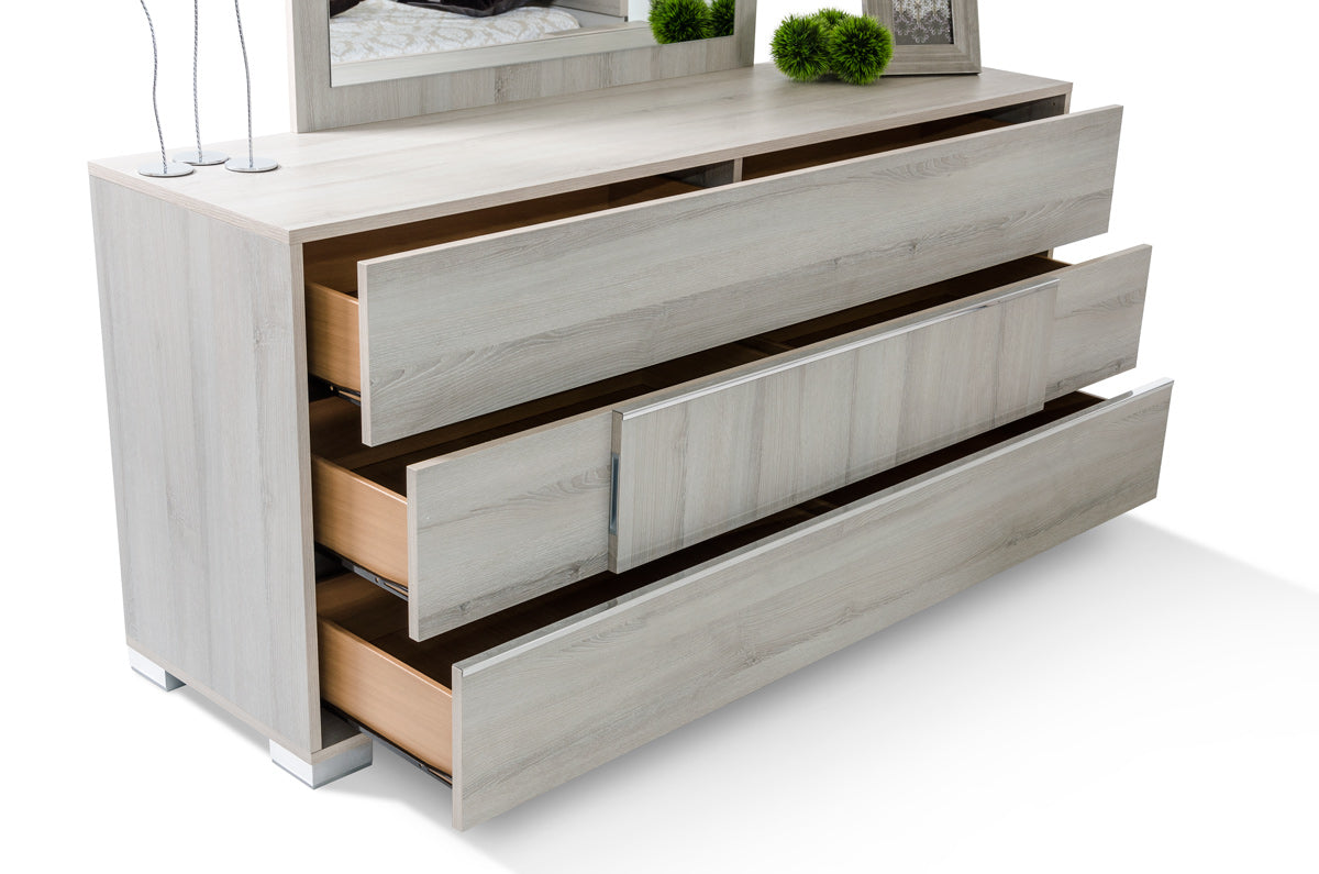 Modrest Ethan Italian Modern Grey Bedroom Set