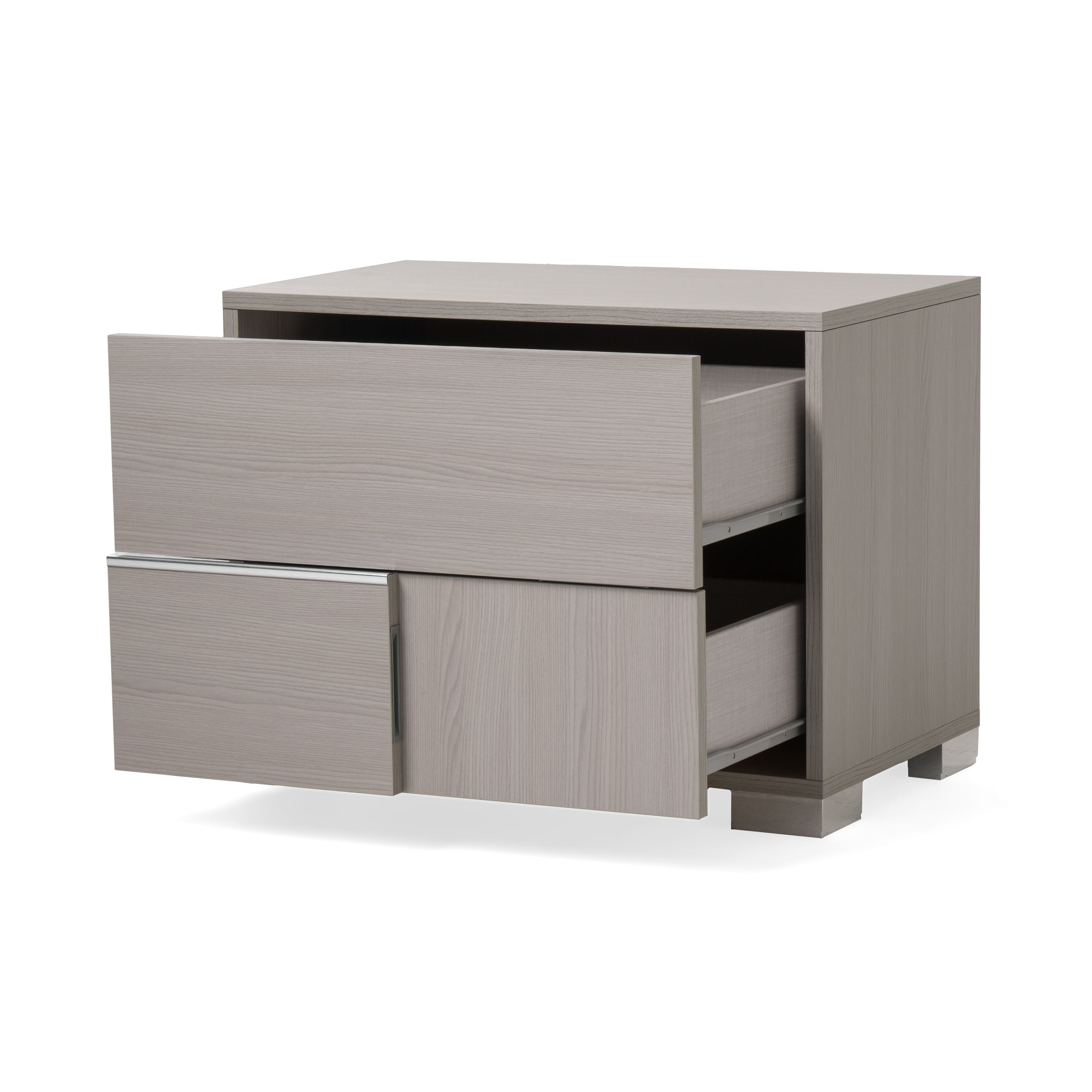 Modrest Ethan Italian Modern Grey Nightstand