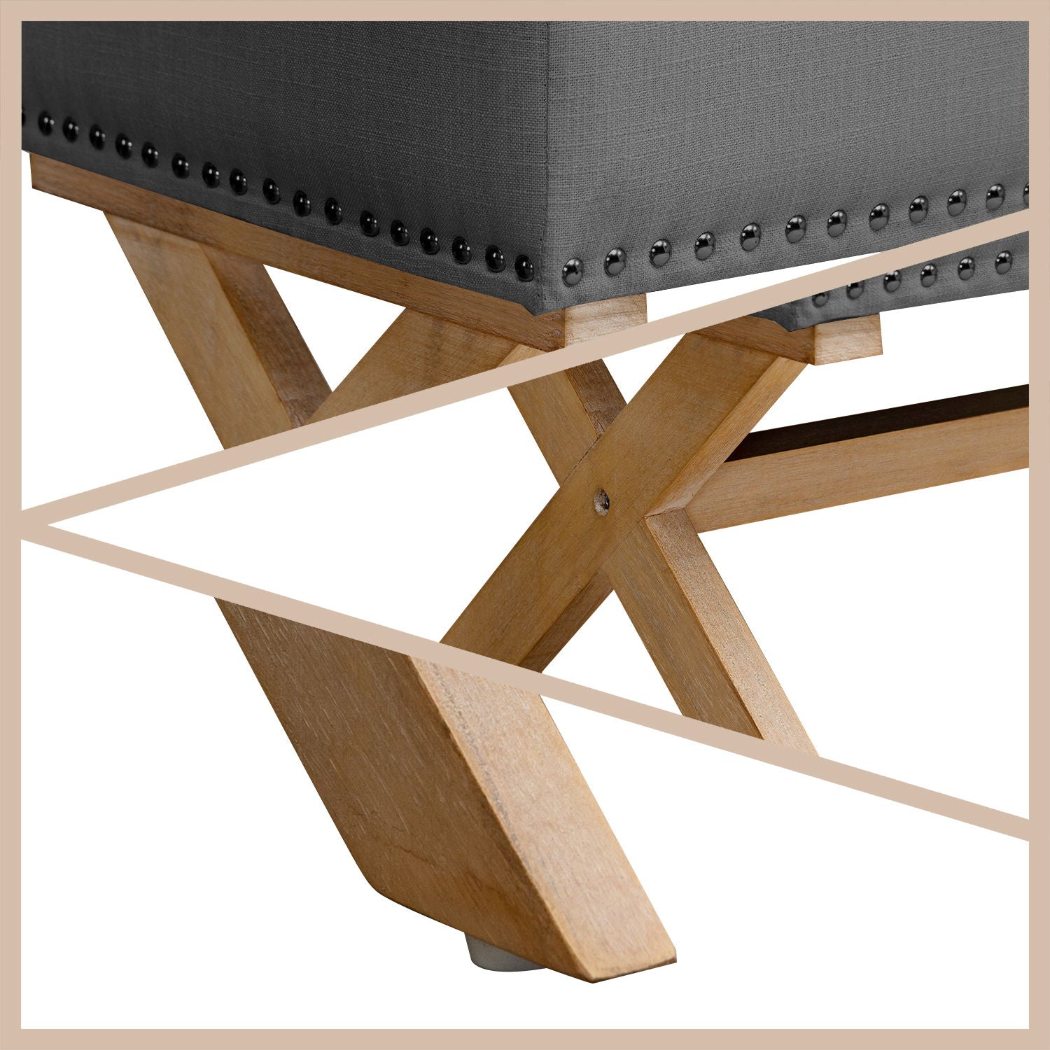 Storage Ottoman, Button-Tufted Ottoman Storage Bench, Ottoman With Storage