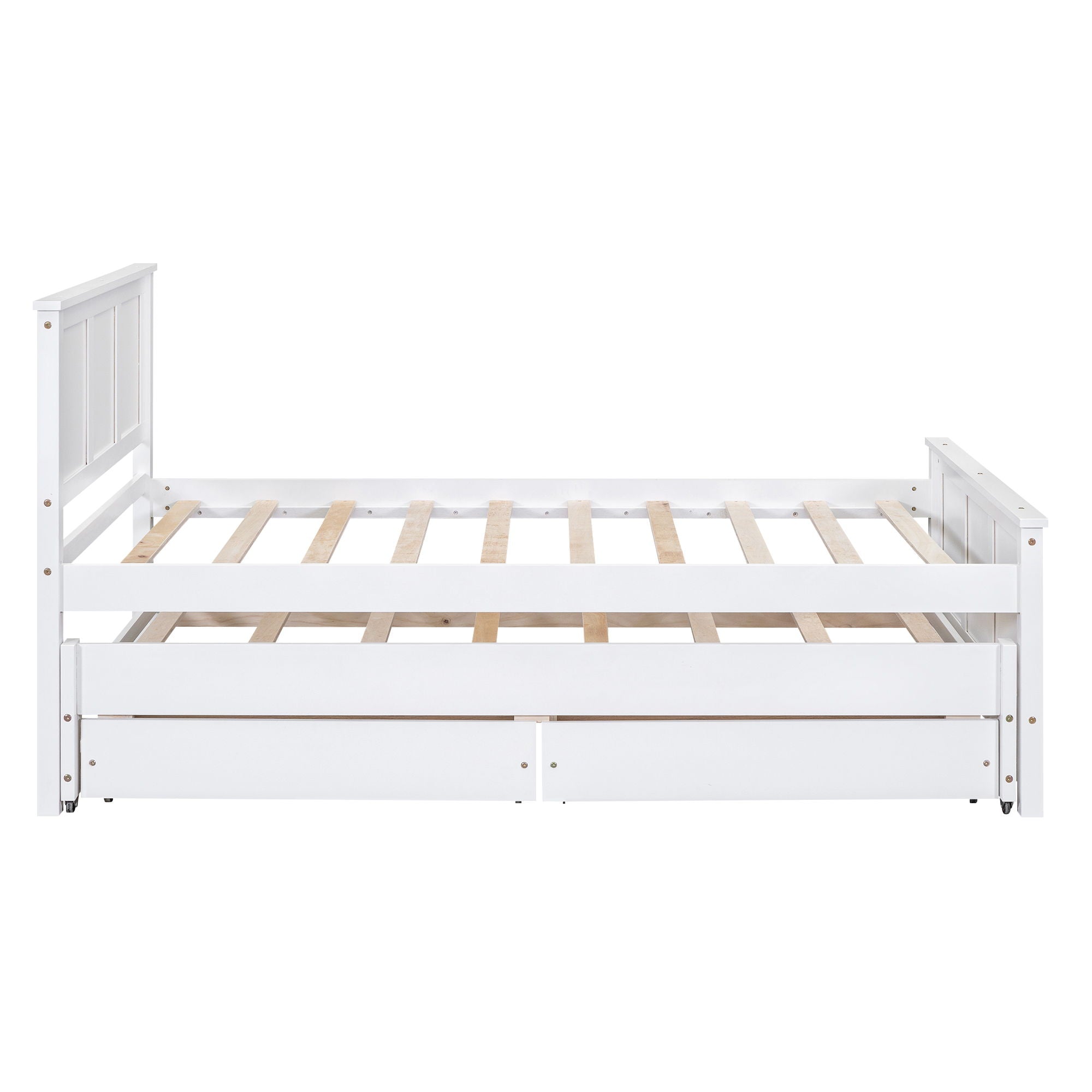 Platform Bed With Trundle And Drawers