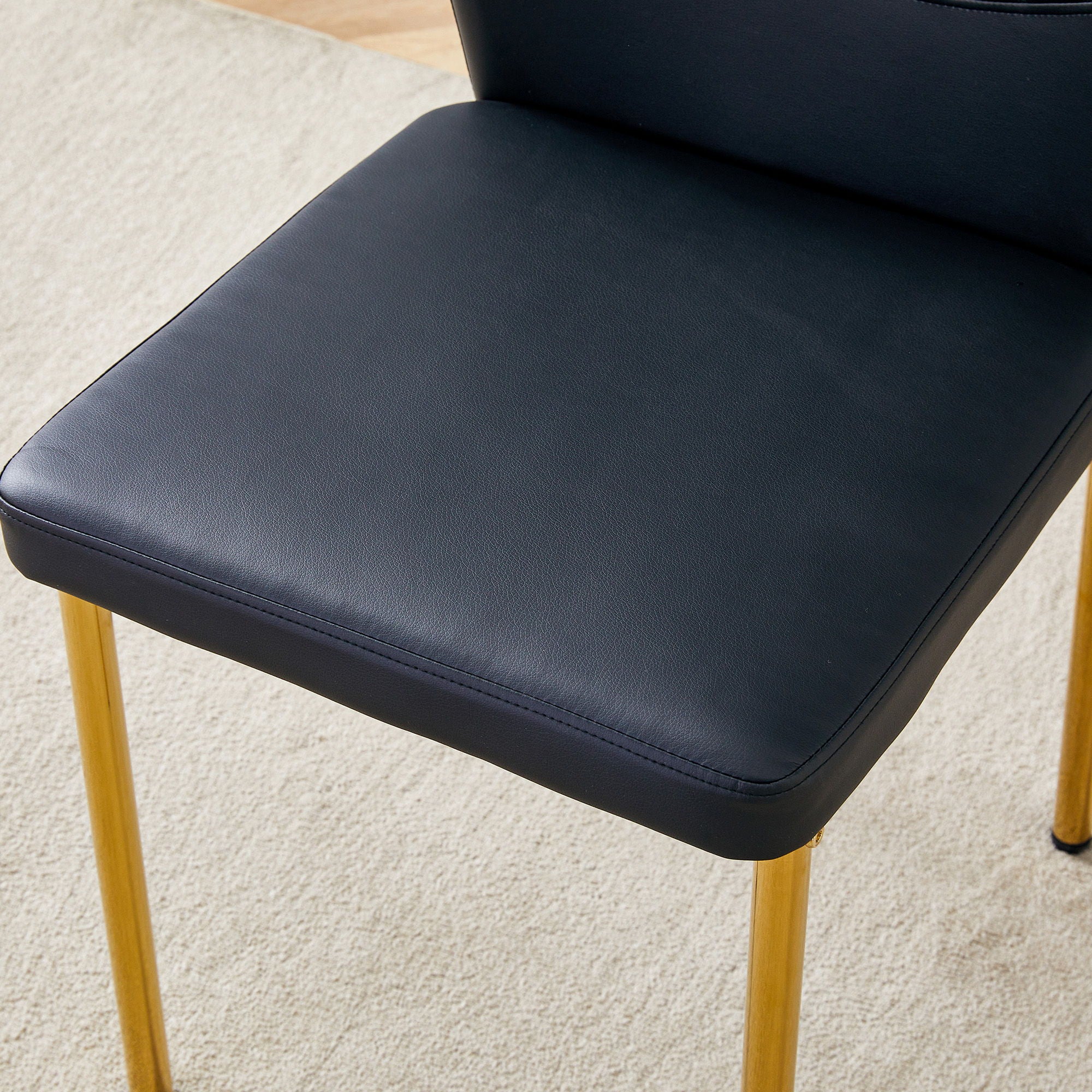 Luxury Simple Chair With Metal Leg