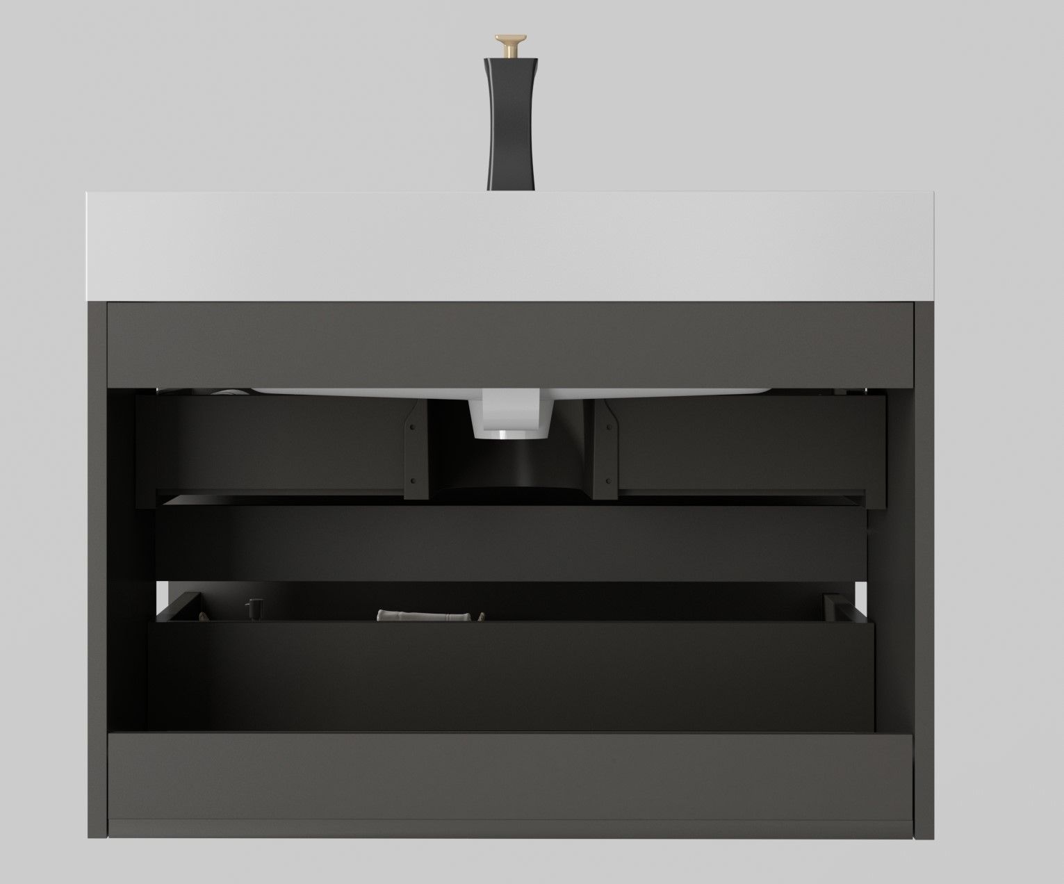 Alice - Bathroom Vanity With Sink, Wall Mounted, Floating