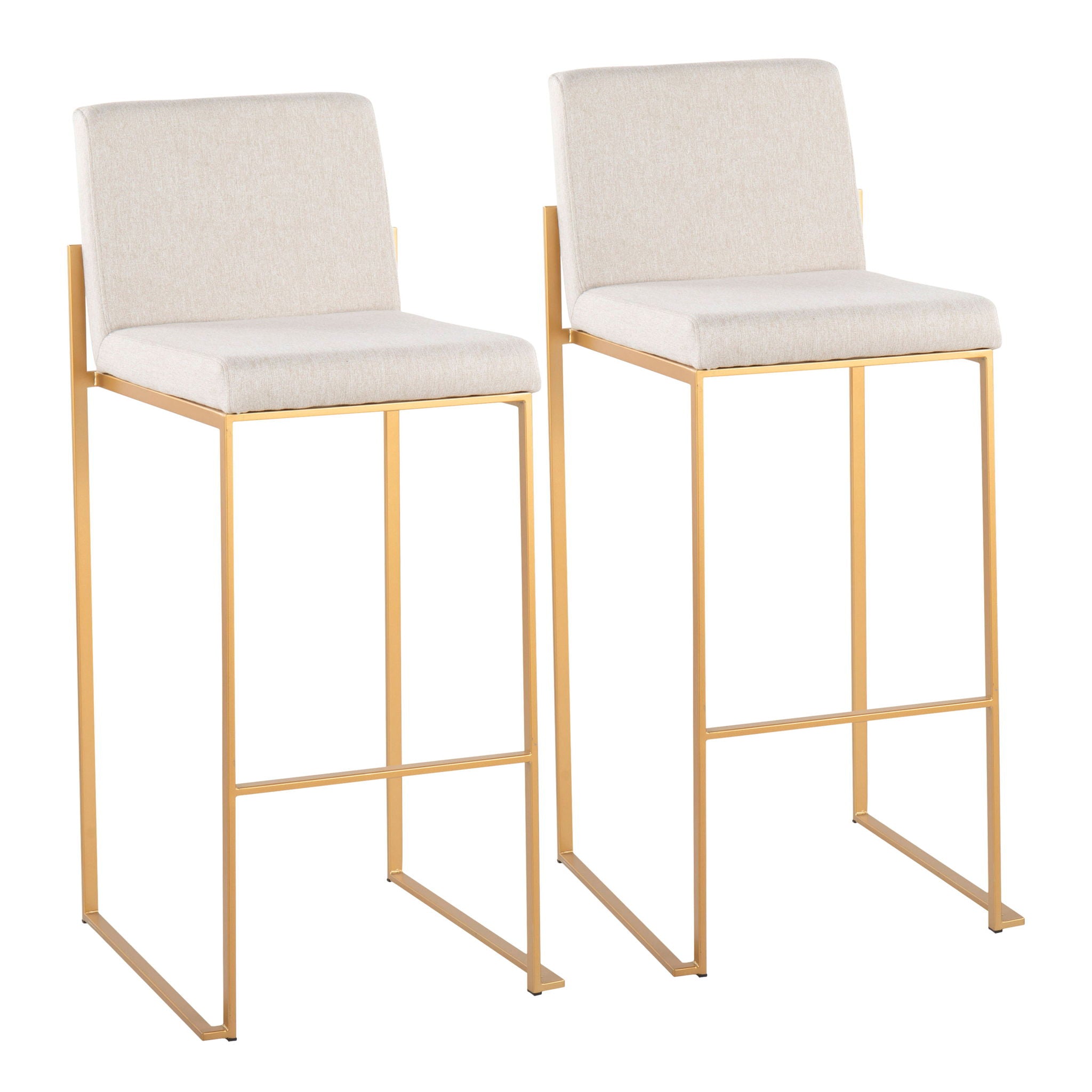 Fuji - Contemporary Design High Back Barstool