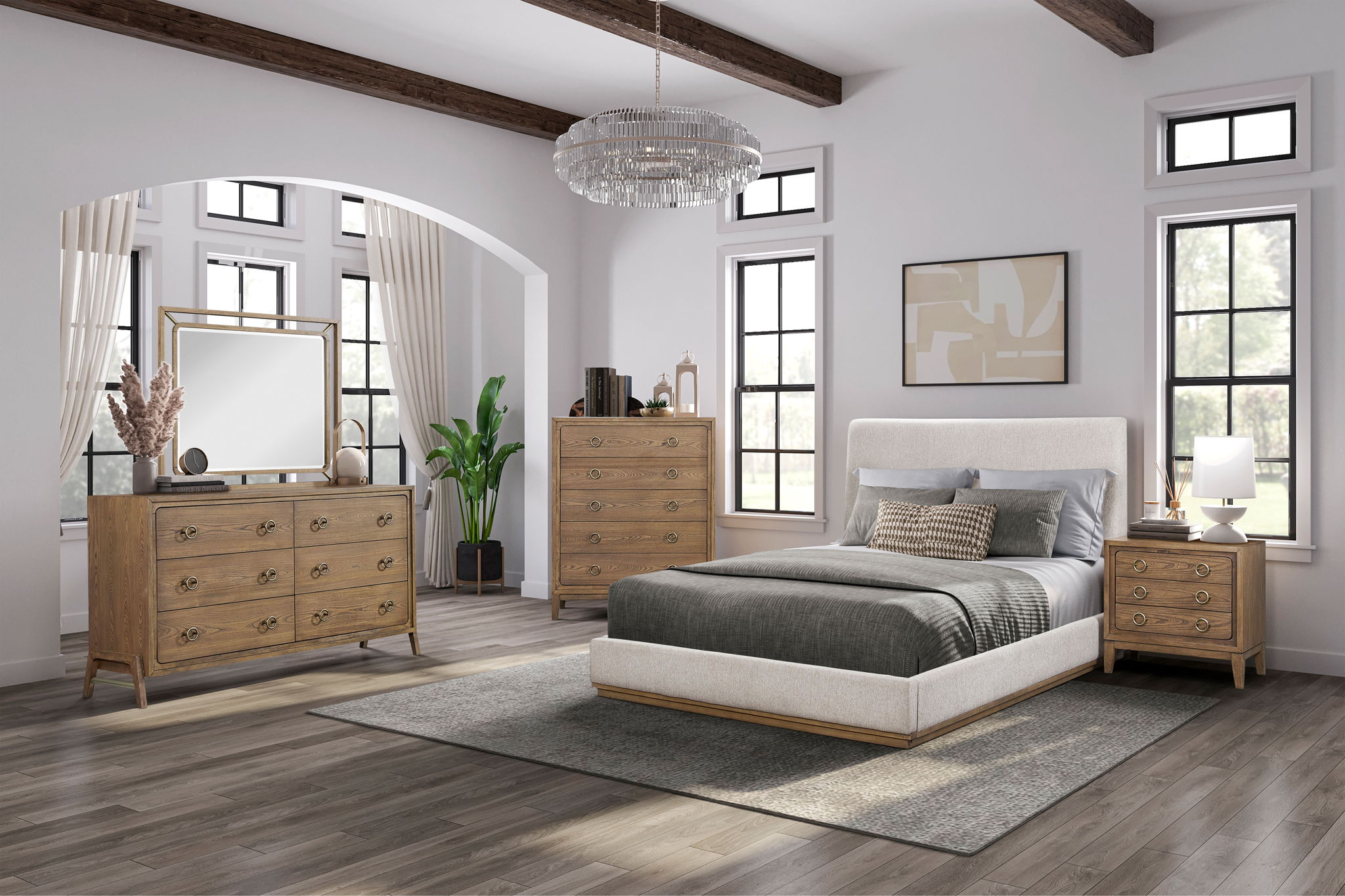 6 Drawer Dresser - Latte