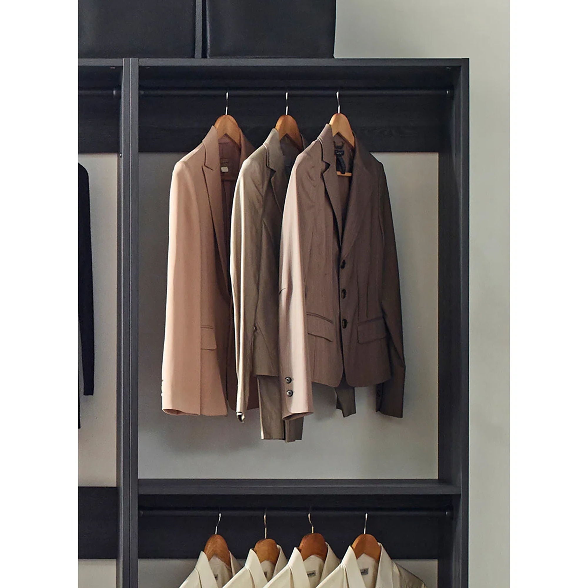 Monica - Farmhouse Industrial Wood Walk In Closet