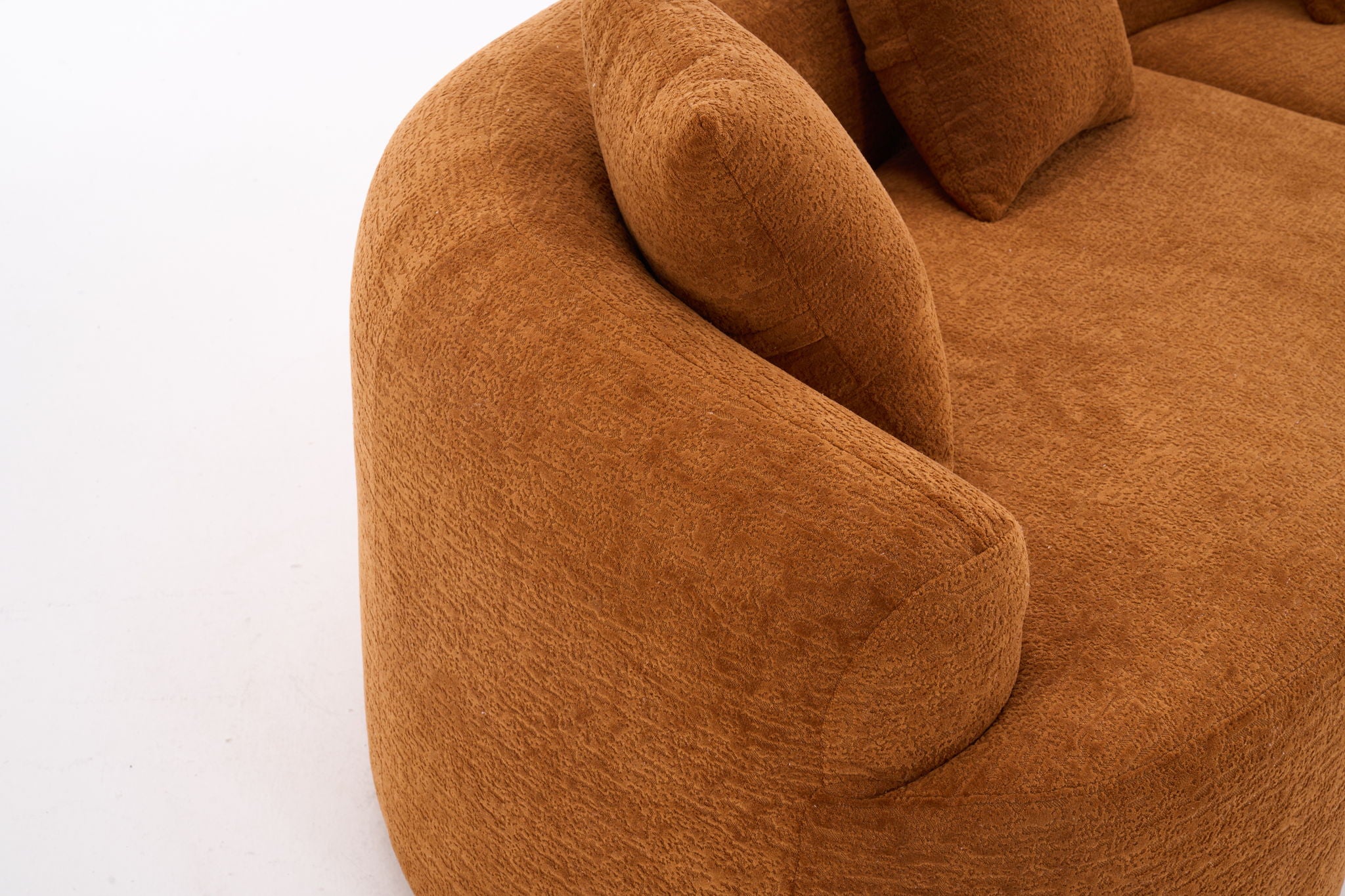 4 Seater Sofa With Fabric, 30D, 60 Hardness Full Sponge, 4 Pillow For Living Room, Home Furniture Sleeper Sectional Sofa For Apartment