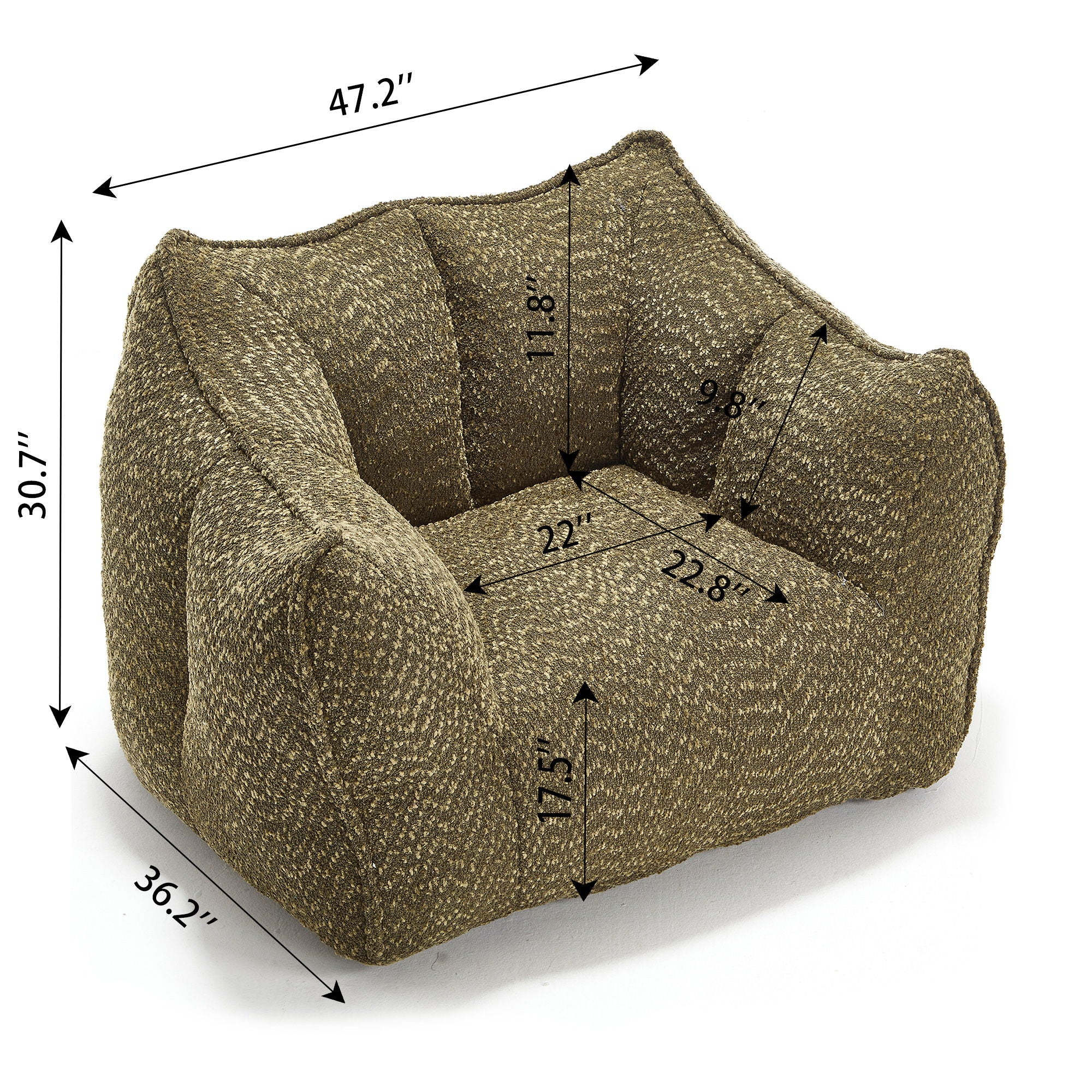 Comfortable Sofa Chairs With Highly Resilient Foam For Living Rooms And Bedrooms