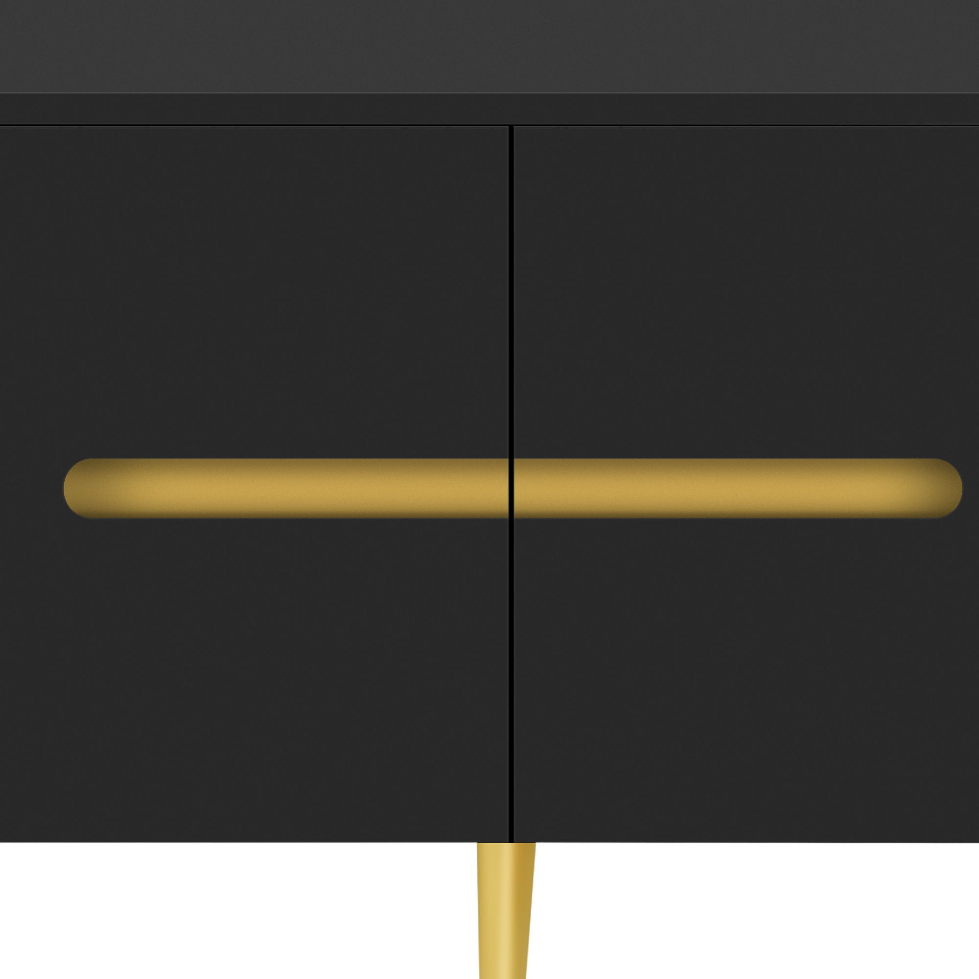 Minimalist TV Stand For TVs Up To 85", Modern Entertainment Center Media Console With 4 Spacious Cabinets For Living Room