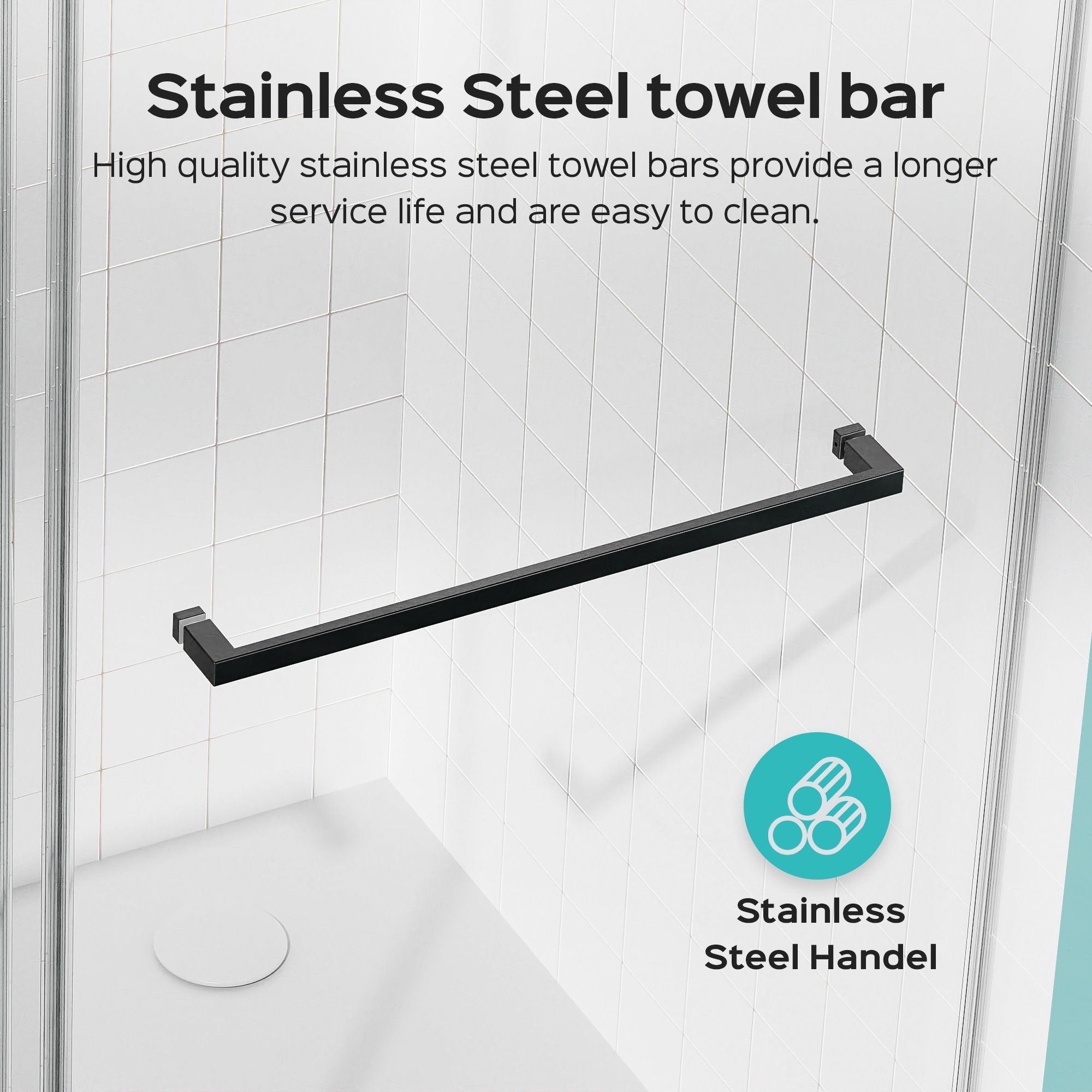 Frameless Double Sliding Soft-Close Shower Door, 3 / 8" (10Mm) Thick SGCC Tempered Glass Door, Matte