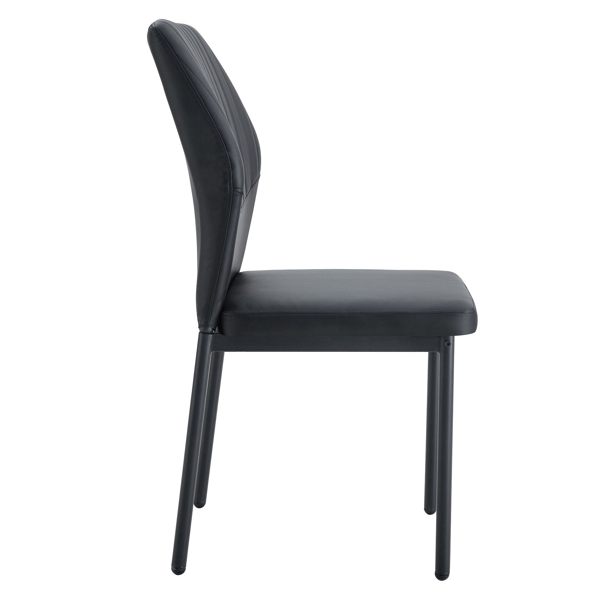 Ergonomic Simple Chair With Metal Leg
