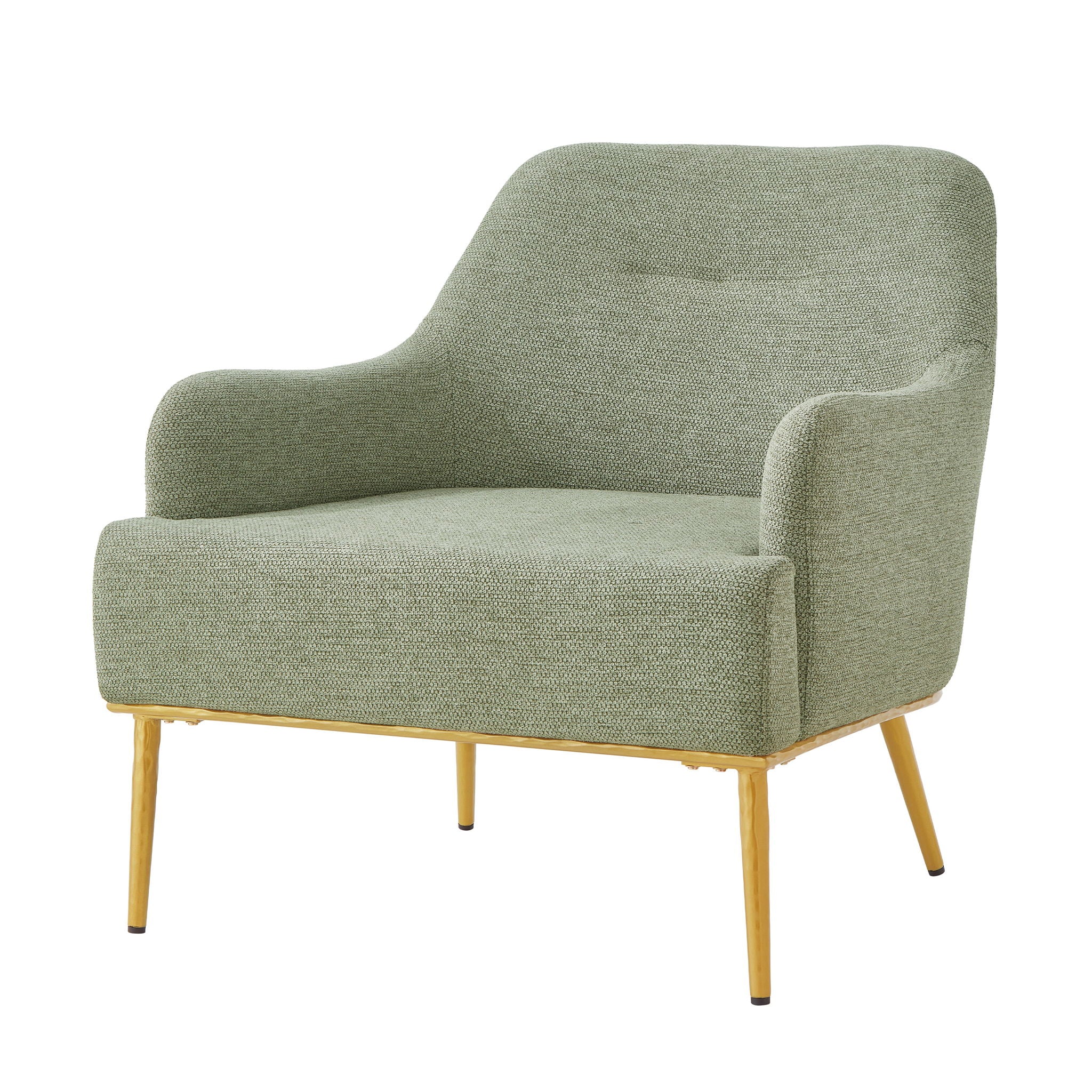 Modern Elegance Accent Chair With Curved Backrest