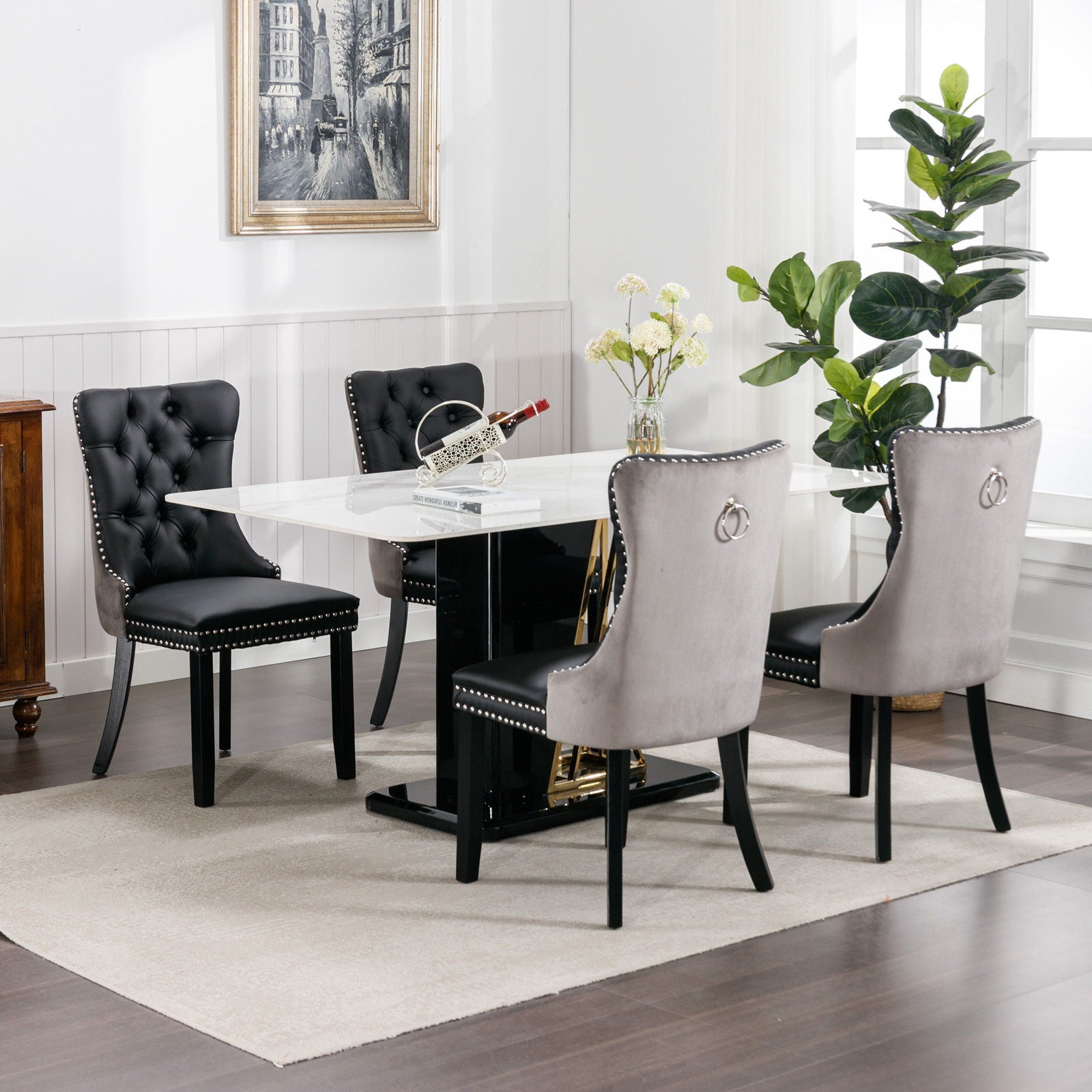 Nikki - Modern Upholstered Dining Chair (Set of 2)