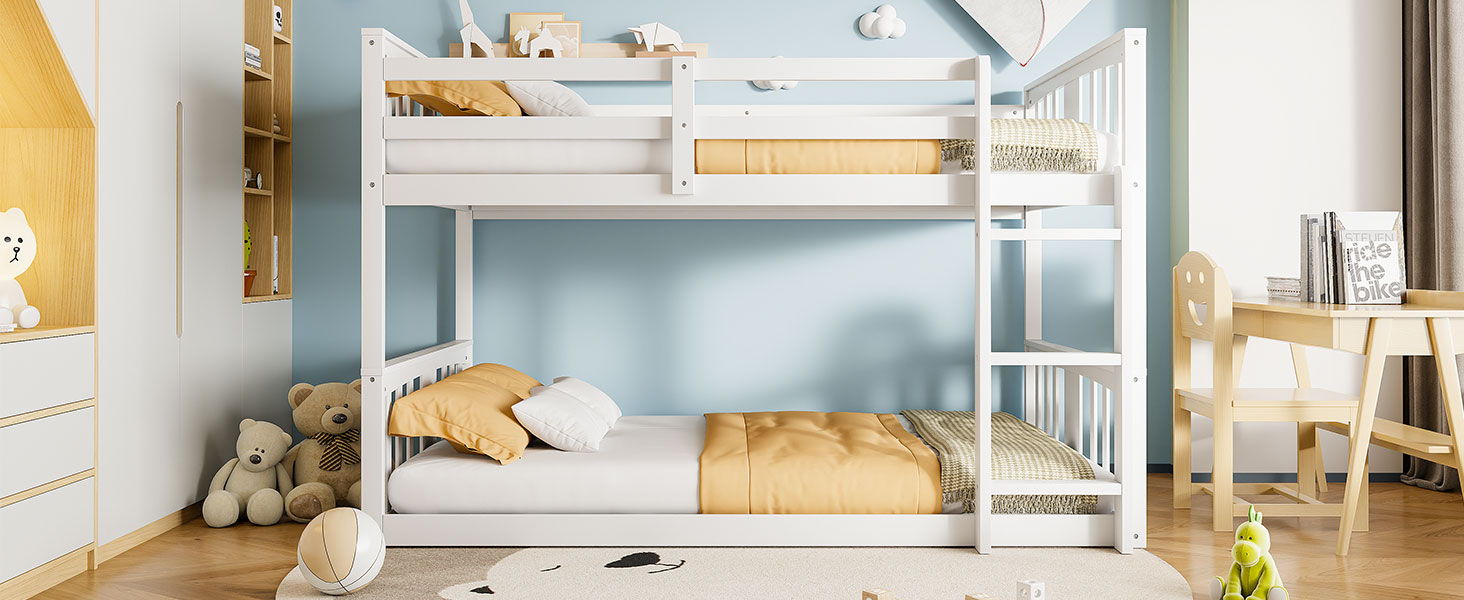 Solid Construction Bunk Bed & Ladder