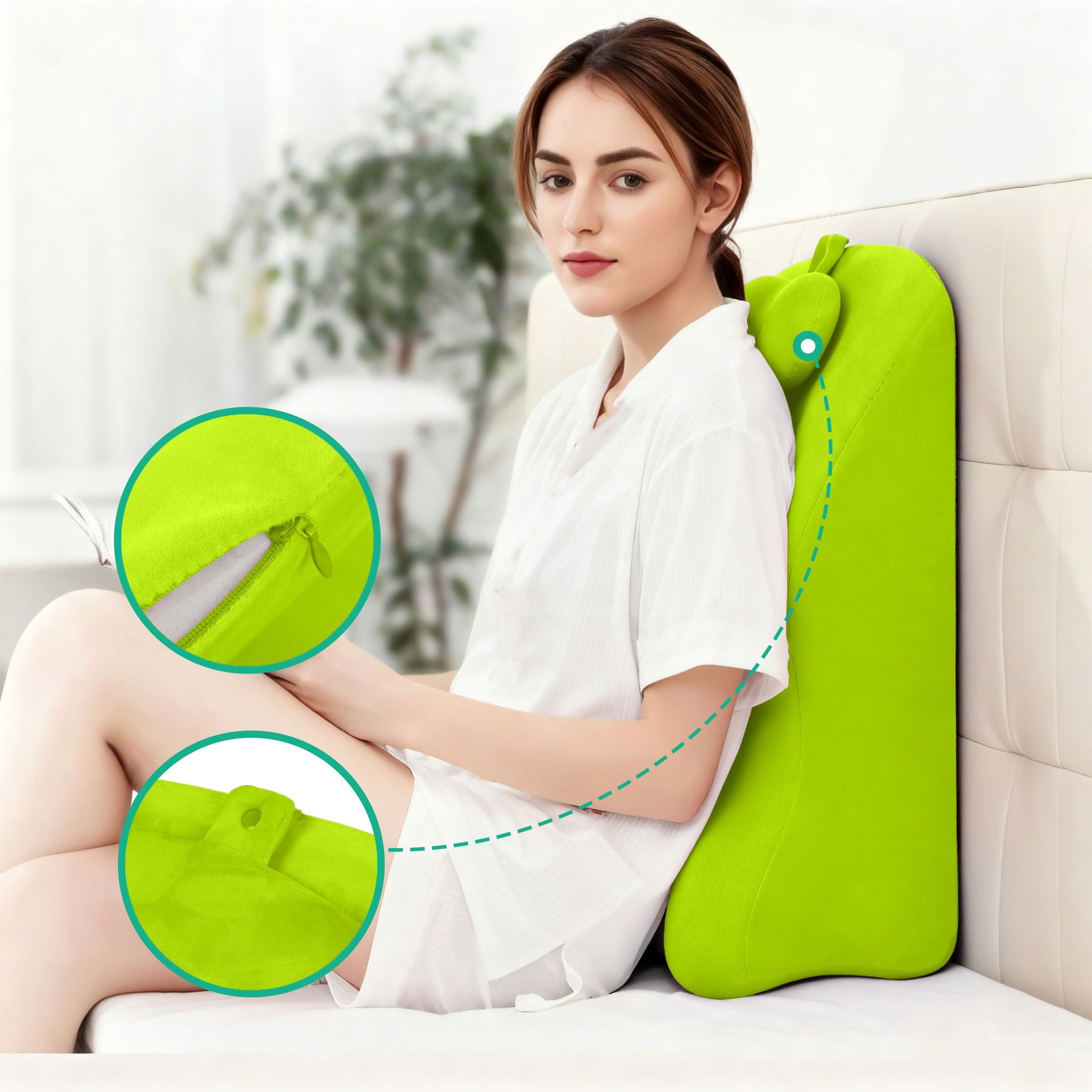 Ergonomic Spinal Posture Support Bed Pillow