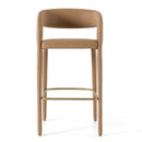 Modrest Faerron - Modern Tan Leatherette Bar Chair
