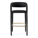 Modrest Faerron - Modern Black Leatherette Bar Chair