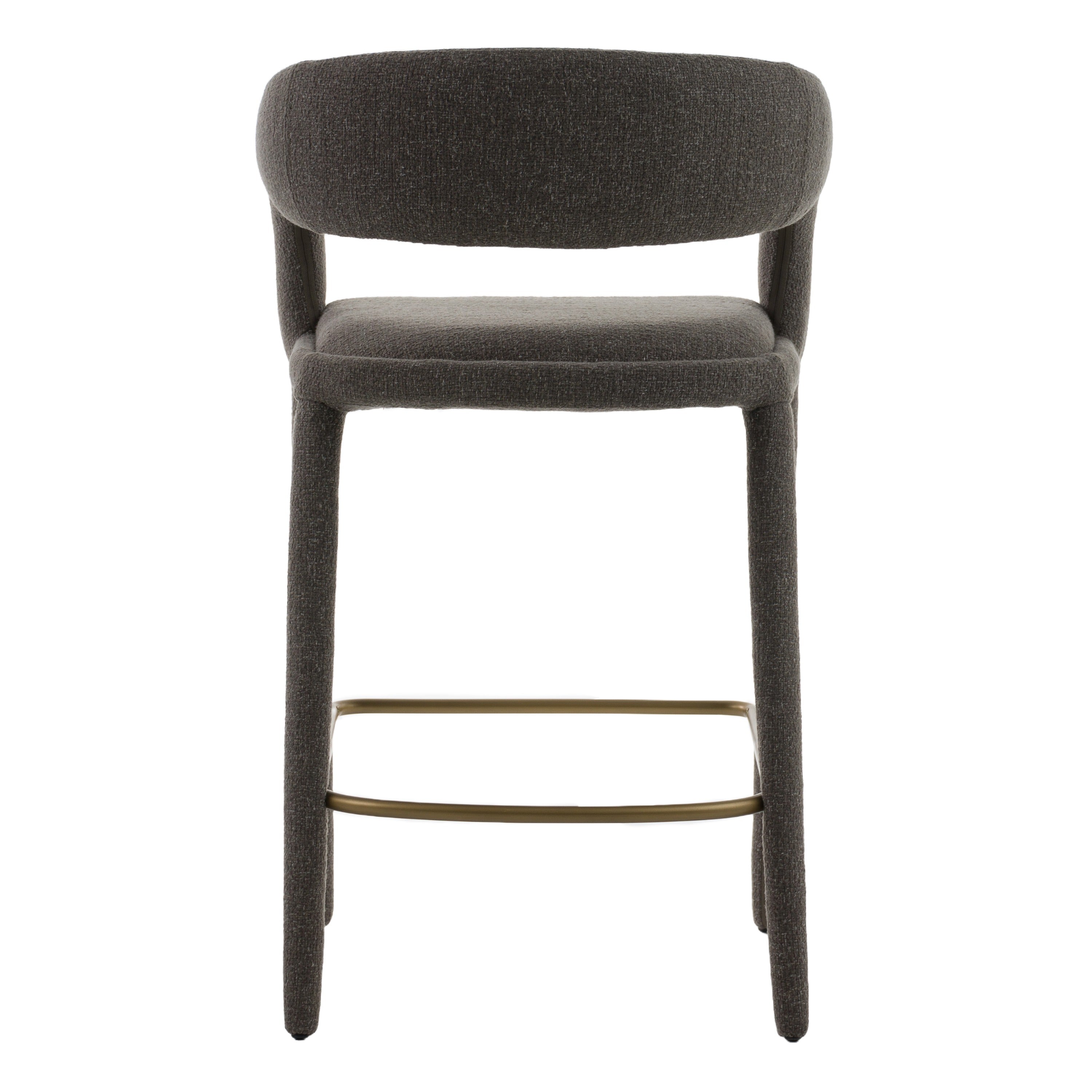 Modrest Faerron - Modern Grey Fabric Counter Chair