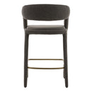 Modrest Faerron - Modern Grey Fabric Counter Chair