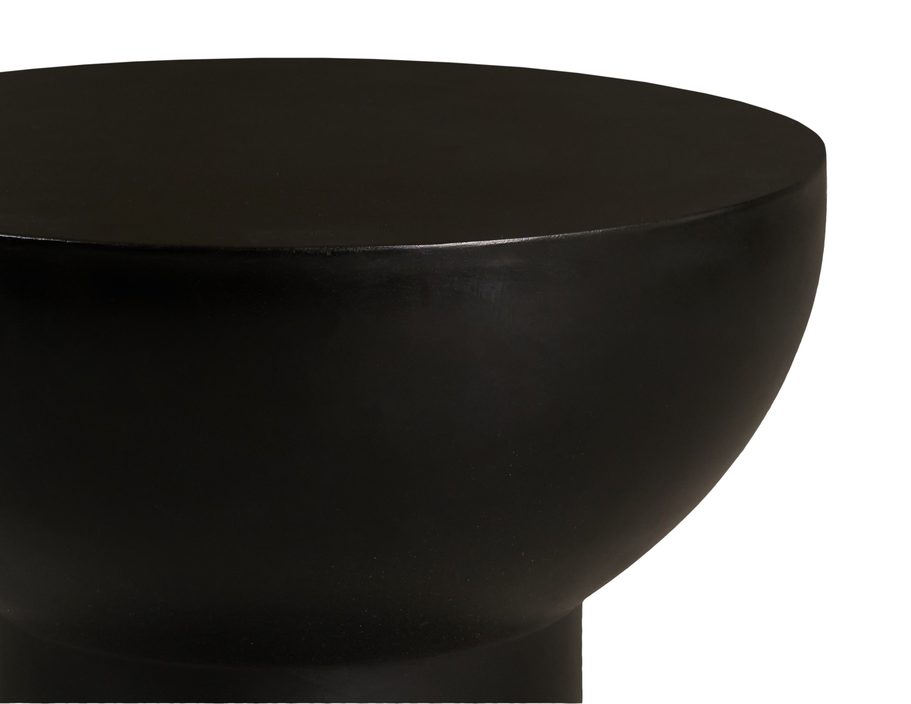 Modrest Fate - Modern Black Concrete End Table
