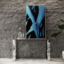 Modrest Fauna - Modern Grey Elm & Stainless Steel Console Table