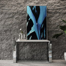 Modrest Fauna - Modern White High Gloss & Stainless Steel Console Table