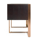 Modrest - Modern Fauna Wenge and Brass Desk