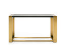 Modrest Fauna - Modern Wenge and Brass Console Table